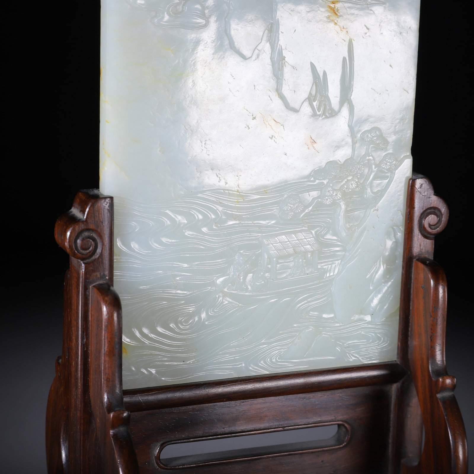 A HETIAN JADE TABLE SCREEN - 6