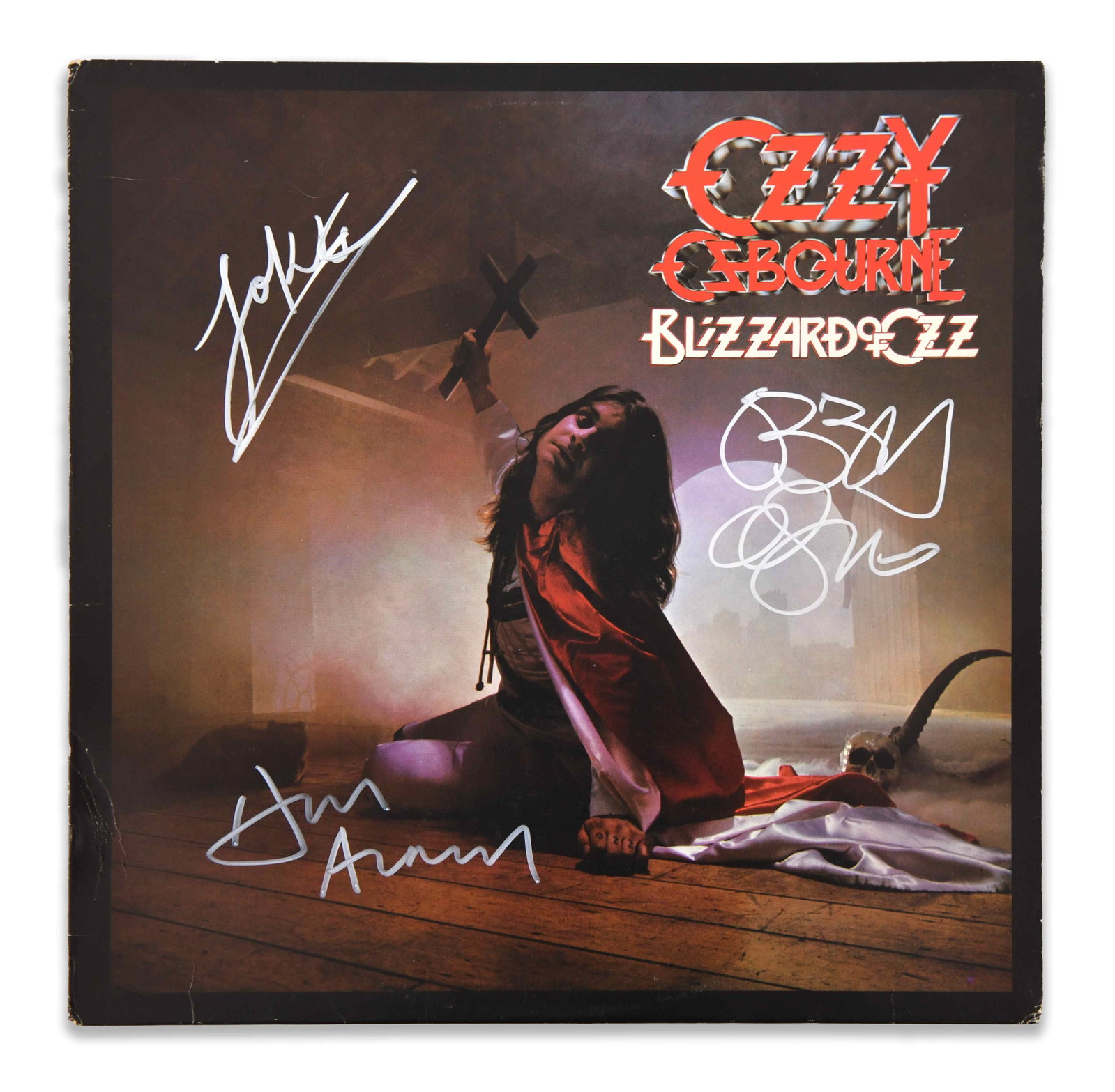OZZY OSBOURNE - SIGNED BLIZZARD OF OZZ LP (1 of 5)