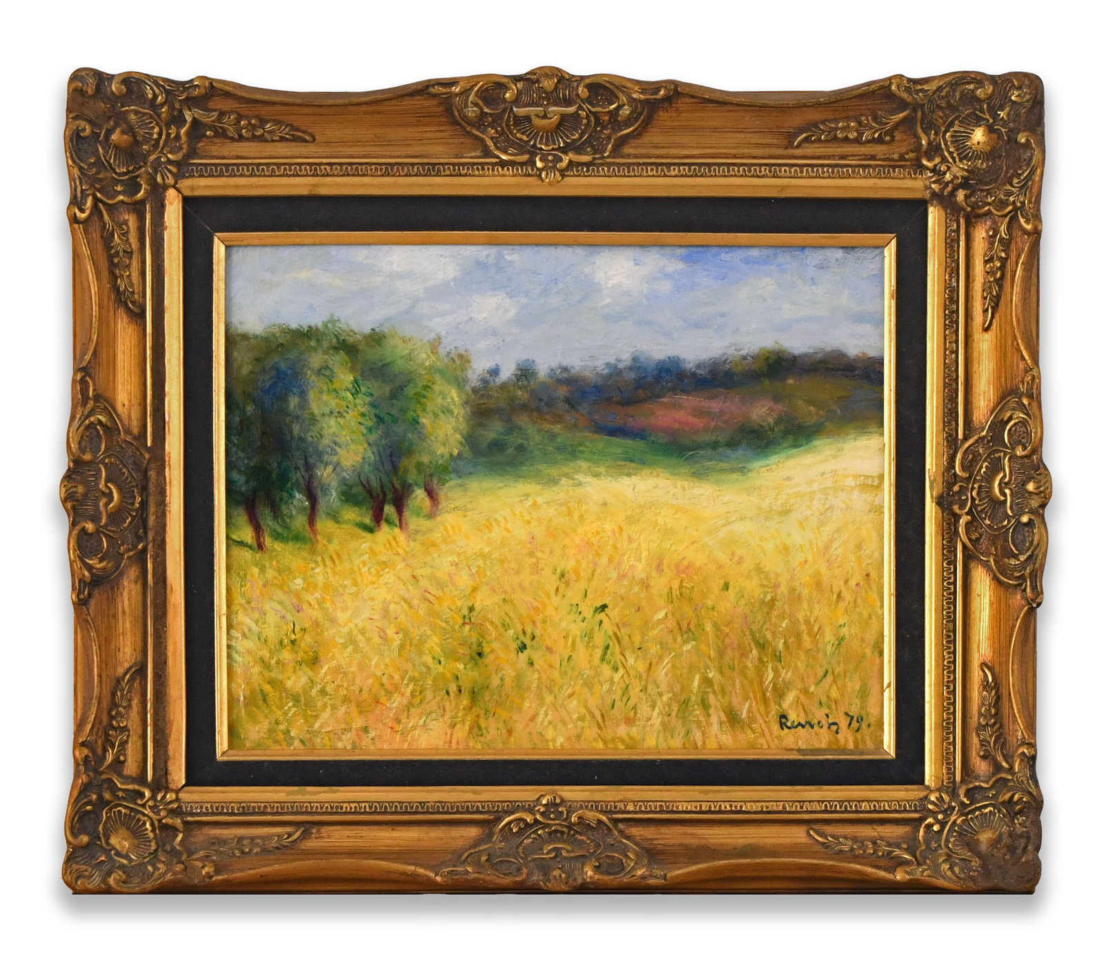 PIERRE-AUGUSTE RENOIR (1841-1919), ATTRIBUTED TO, OIL ON CANVAS: PIERRE-AUGUSTE RENOIR (1841-1919), ATTRIBUTED TO, OIL ON CANVAS Dimensions: Image size: 32 x 41 cm. All measured values are approximate. Outer frame size: 49.2 x 58.4 cm. All measured values are