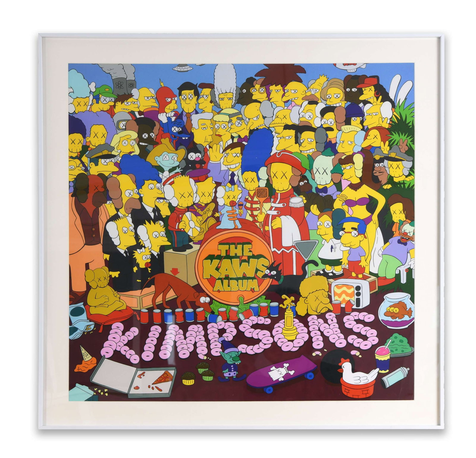 KAWS (BRIAN DONNELLY, B. 1974), THE KAWS ALBUM, DECORATIVE PRINT AFTER THE ORIGINAL ARTWORK (1 of 1)