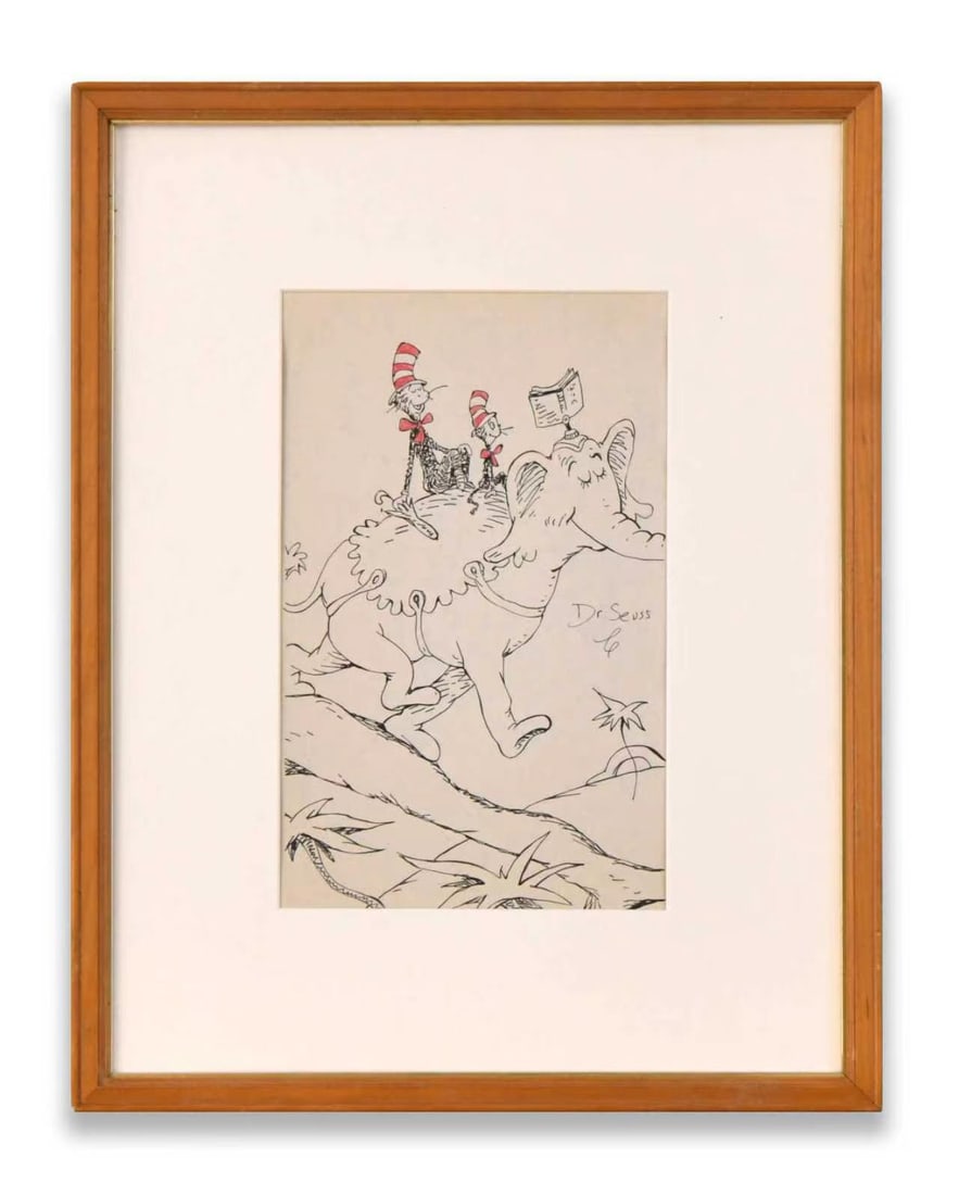 DR. SEUSS (1904-1991), ORIGINAL INK DRAWING ON PAPER (1 of 1)