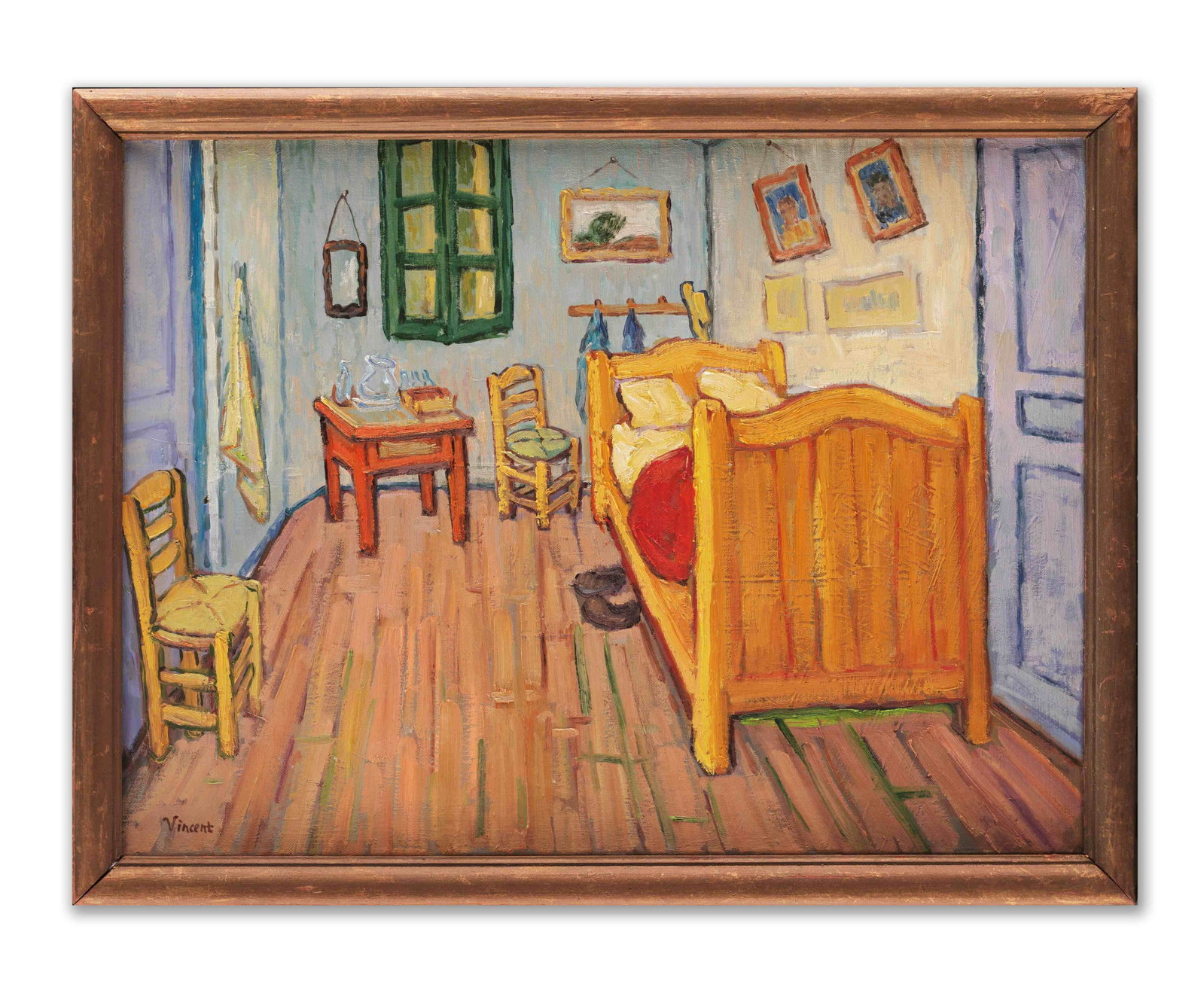 VINCENT VAN GOGH (1853-1890), ATTRIBUTED TO, OIL ON CANVAS: VINCENT VAN GOGH (1853-1890), ATTRIBUTED TO, OIL ON CANVAS Dimensions: Image size: 45.2 x 60.2 cm. All measured values are approximate. Outer frame size: 50.2 x 65.3 cm. All measured values are approx