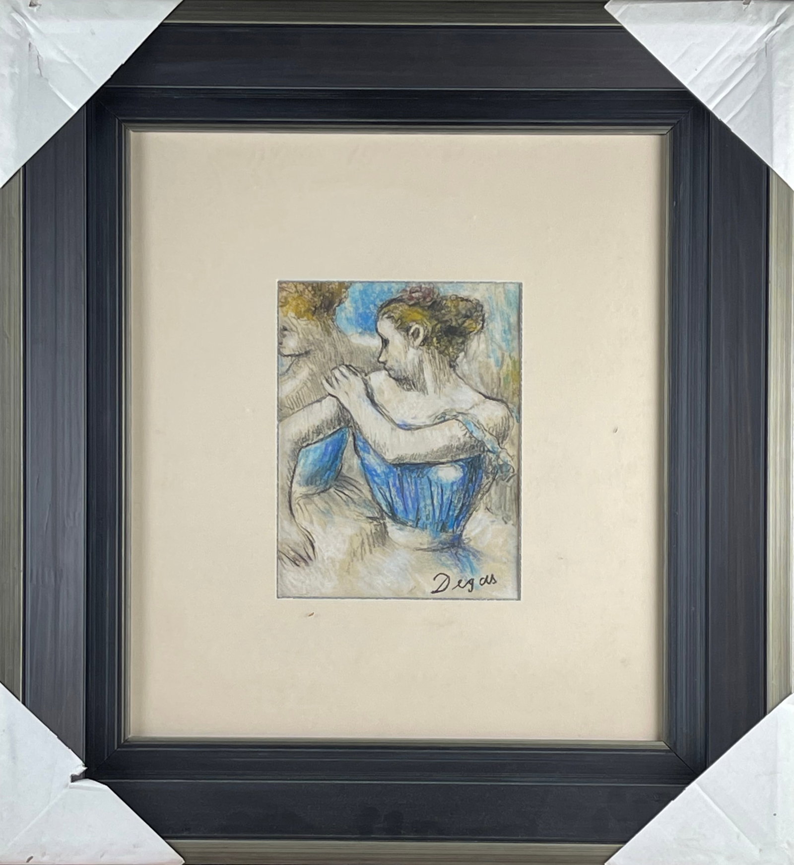 EDGAR DEGAS (1834-1917), ATTRIBUTED TO, MIXED MEDIA ON PAPER: EDGAR DEGAS (1834-1917), ATTRIBUTED TO, MIXED MEDIA ON PAPER Dimensions: Length: 24.5 cm (9.65 in.), Width: 18.2 cm (7.17 in.). All measurements are approximate.