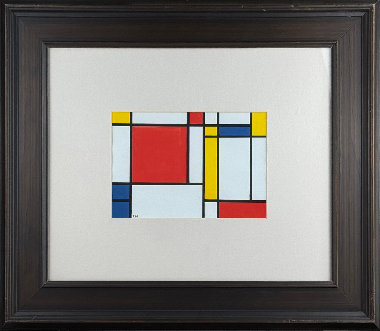 PIET MONDRIAN (1872-1944), ATTRIBUTED TO, MIXED MEDIA ON PAPER: PIET MONDRIAN (1872-1944), ATTRIBUTED TO, MIXED MEDIA ON PAPER Dimensions: Length: 18.2 cm (7.17 in.), Width: 24.6 cm (9.69 in.). All measurements are approximate.