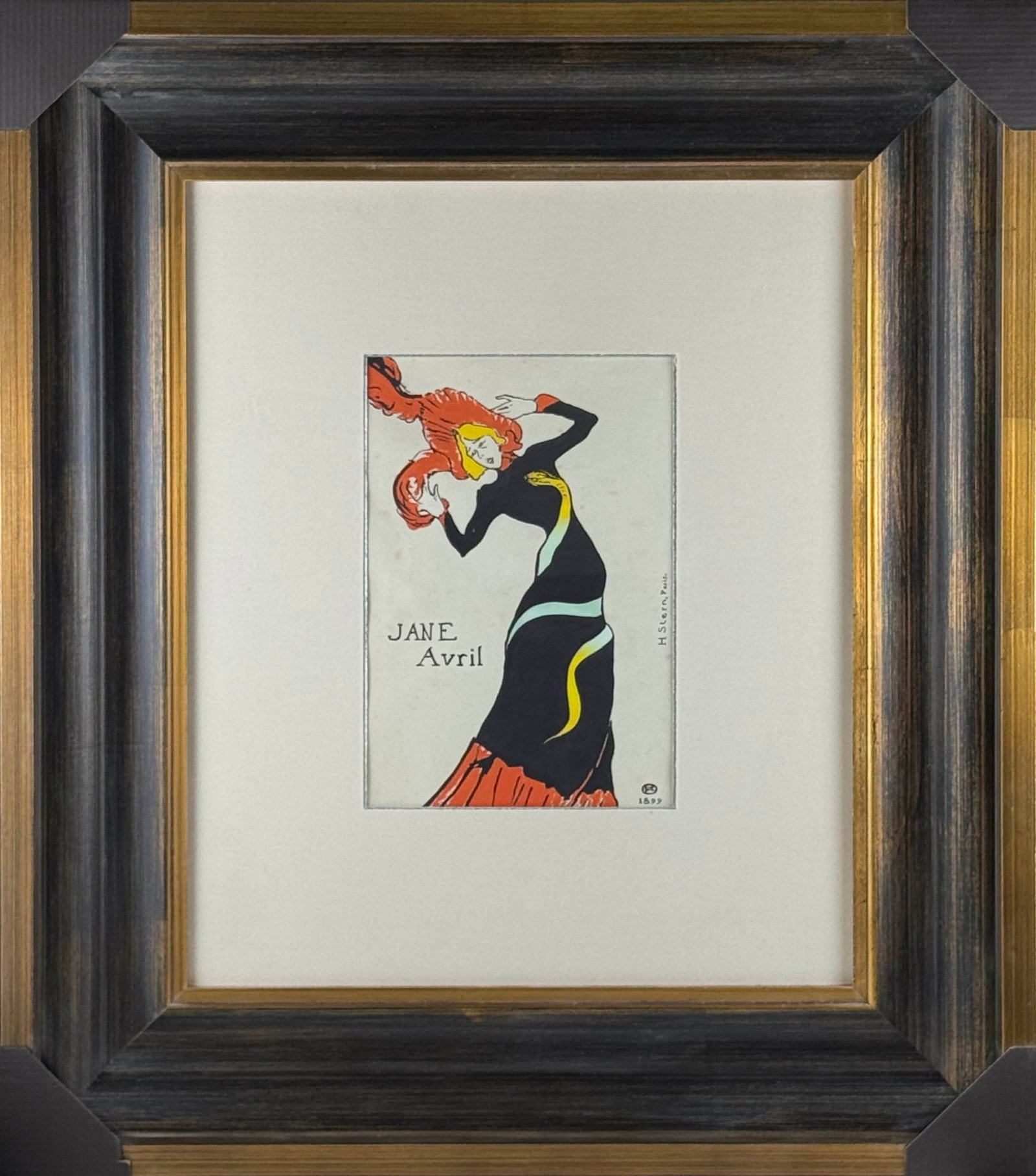 HENRI DE TOULOUSE-LAUTREC (1864-1901), ATTRIBUTED TO, MIXED MEDIA ON PAPER: HENRI DE TOULOUSE-LAUTREC (1864-1901), ATTRIBUTED TO, MIXED MEDIA ON PAPER Dimensions: Length: 30 cm (11.81 in.), Width: 20.2 cm (7.95 in.). All measurements are approximate.