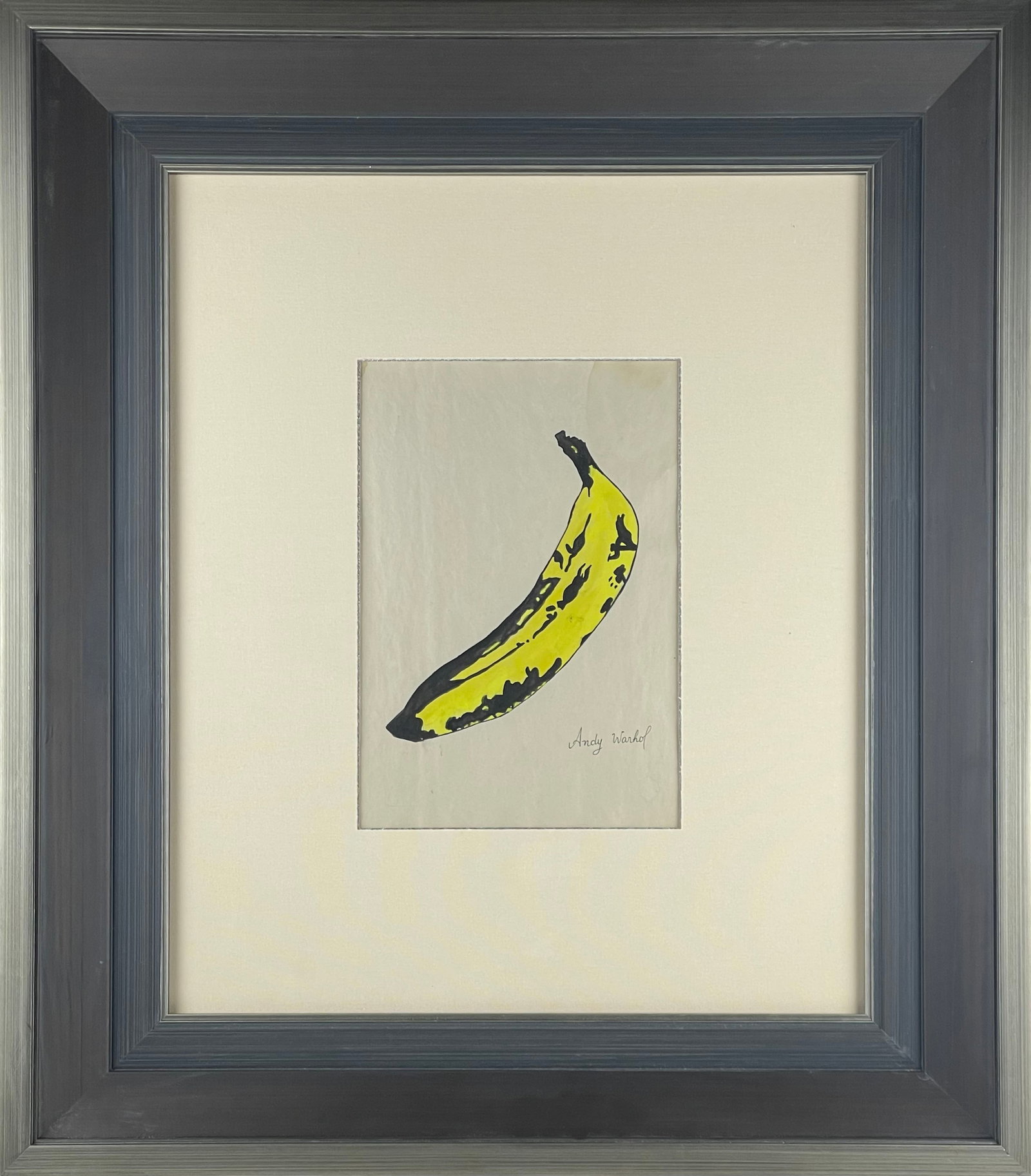 ANDY WARHOL (1928-1987), ATTRIBUTED TO, MIXED MEDIA ON PAPER: ANDY WARHOL (1928-1987), ATTRIBUTED TO, MIXED MEDIA ON PAPER Dimensions: Length: 28.3 cm (11.14 in.), Width: 19.2 cm (7.56 in.). All measurements are approximate.
