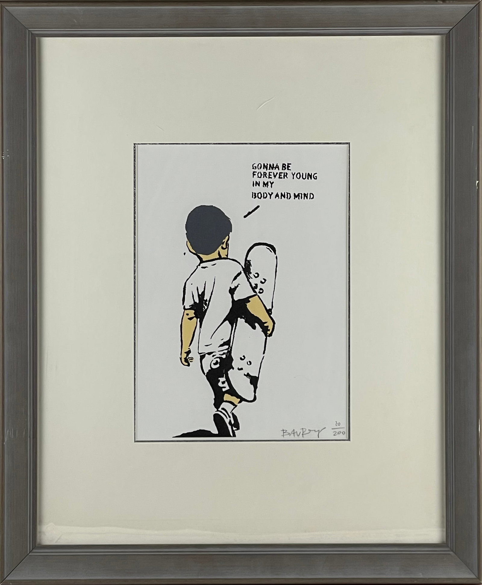 BANKSY (B. 1974), ATTRIBUTED TO, SCREENPRINT: BANKSY (B. 1974), ATTRIBUTED TO, SCREENPRINT Dimensions: Length: 28 cm (11.02 in.), Width: 20 cm (7.87 in.). All measurements are approximate.