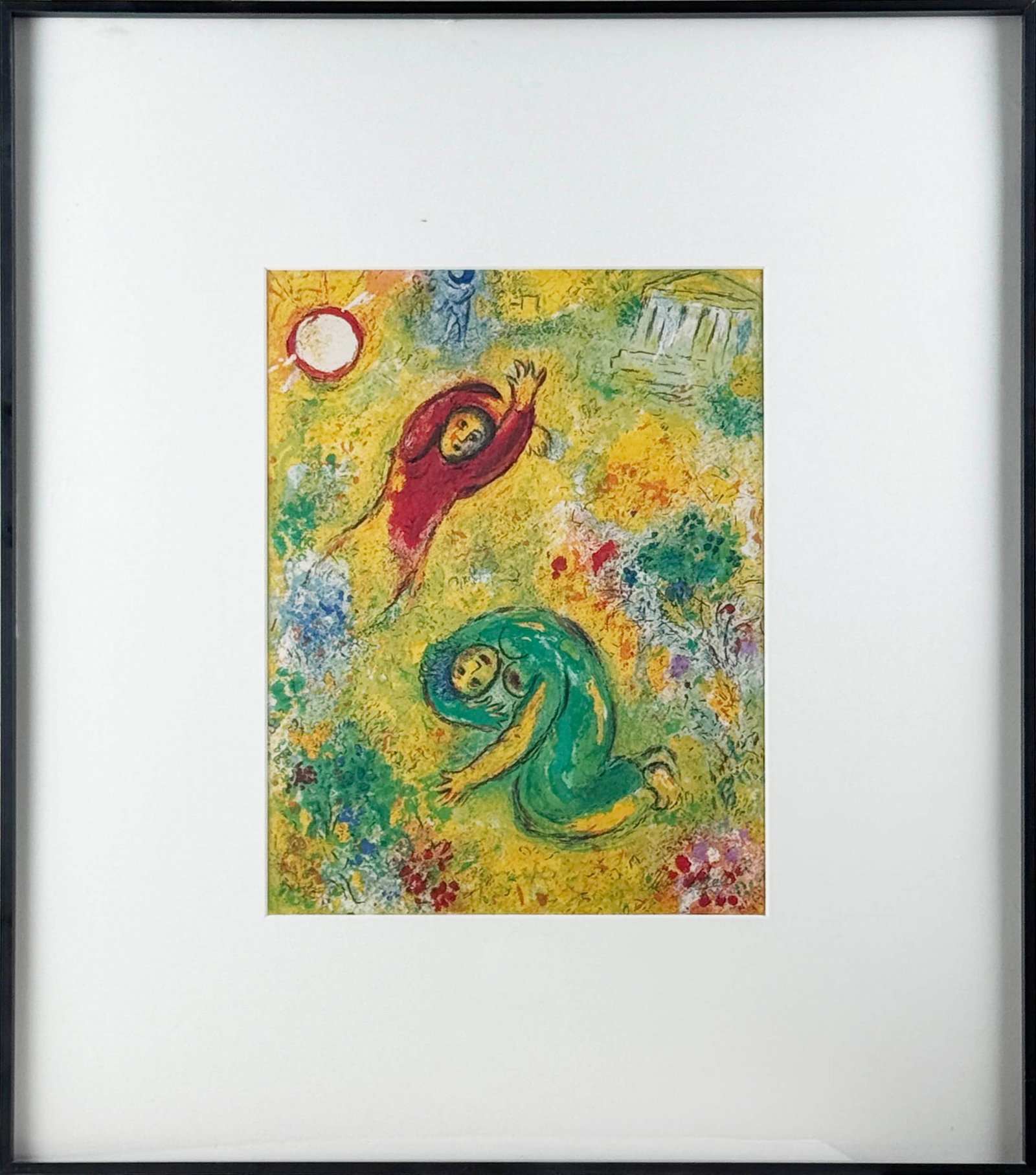 MARC CHAGALL (1887-1985), ATTRIBUTED TO, LITHOGRAPH: MARC CHAGALL (1887-1985), ATTRIBUTED TO, LITHOGRAPH Dimensions: Length: 30.3 cm (11.93 in.), Width: 22.7 cm (8.94 in.). All measurements are approximate.