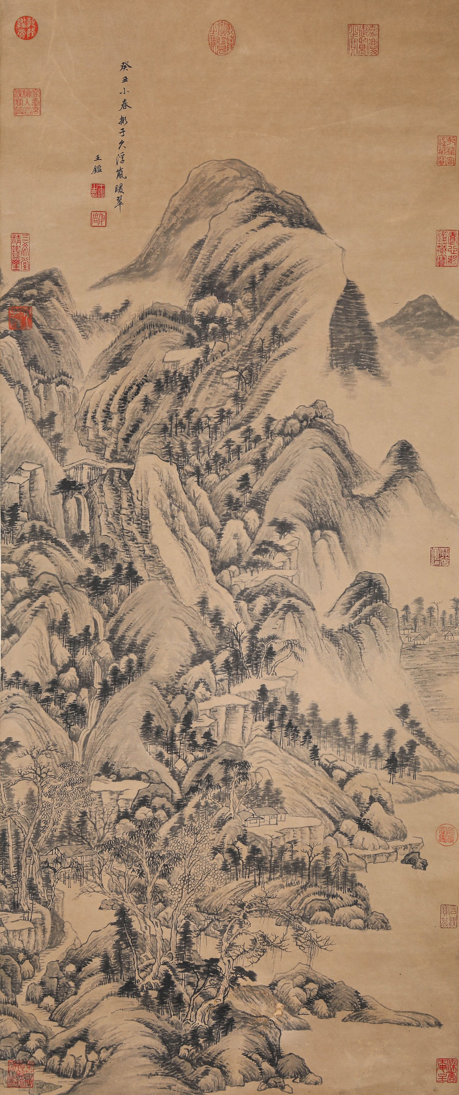 WANG JIAN (1598-1677), ATTRIBUTED TO, AFTER HUANG GONGWANG'S STYLE OF LANDSCAPE (1 of 8)