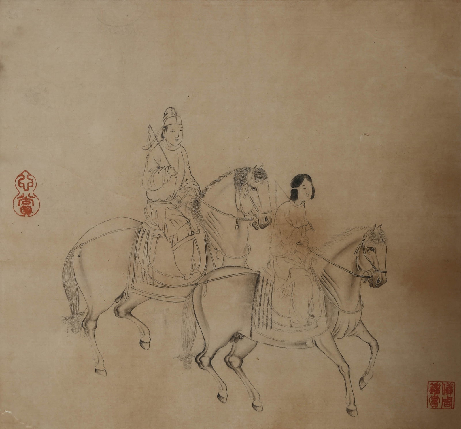ANONYMOUS, IMPERIAL HORSE: ANONYMOUS, IMPERIAL HORSE Dimensions: Height: 28 cm (11.02 in.), Width: 30 cm (11.81 in.). All measurements are approximate.