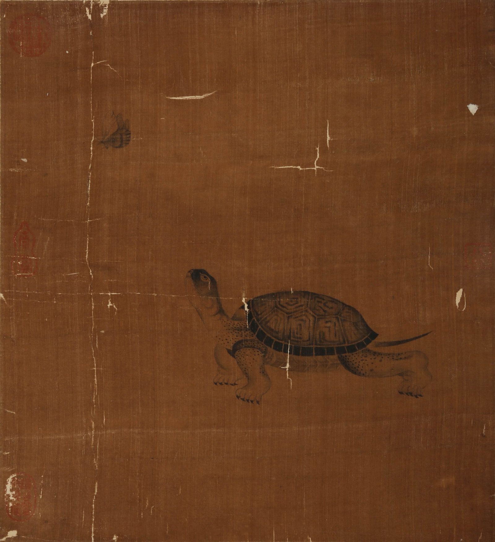 ANONYMOUS, TURTLE: ANONYMOUS, TURTLE Dimensions: Height: 37 cm (14.57 in.), Width: 33 cm (12.99 in.). All measurements are approximate.