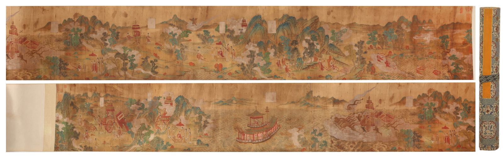 ANONYMOUS, DHARMA REALM ORIGIN: ANONYMOUS, DHARMA REALM ORIGIN Dimensions: Height: 490 cm (192.91 in.), Width: 45 cm (17.72 in.). All measurements are approximate.