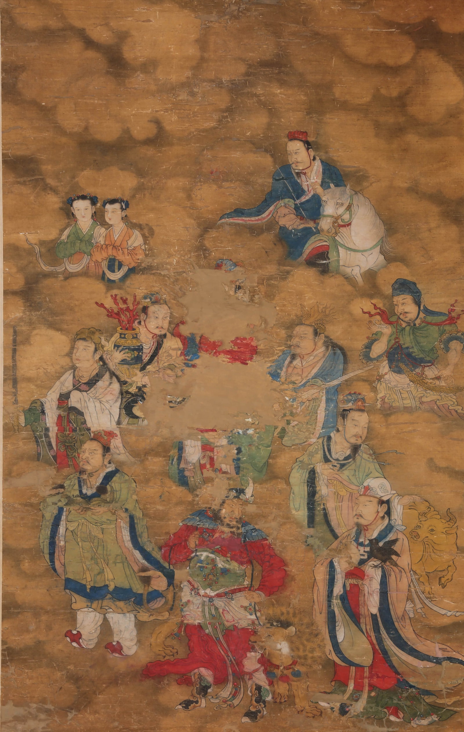 ANONYMOUS, BUDDHA: ANONYMOUS, BUDDHA Dimensions: Height: 110 cm (43.31 in.), Width: 70 cm (27.56 in.). All measurements are approximate.