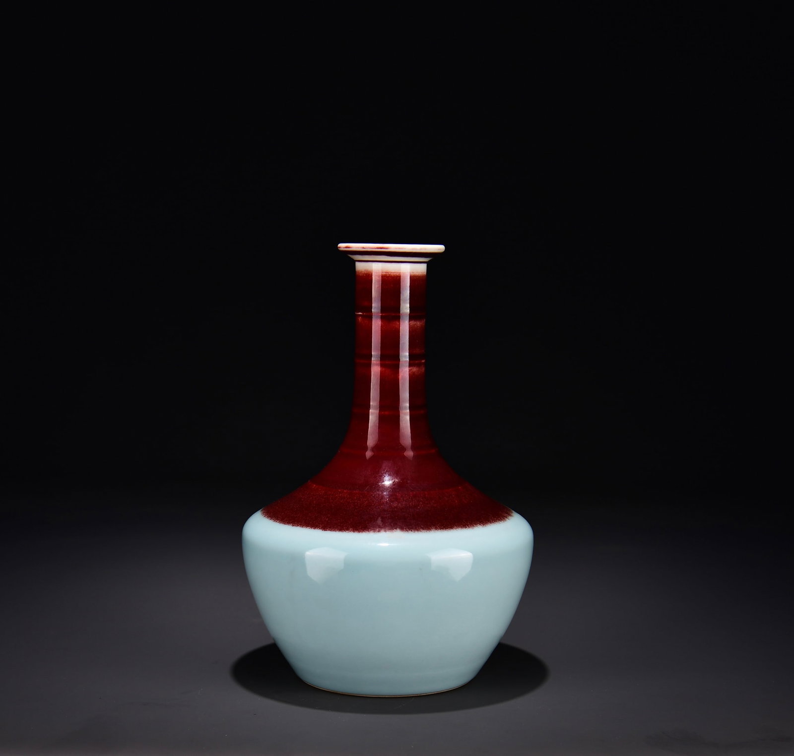 A FLAMBÃ‰ GLAZED LONG-NECK VASE (1 of 9)