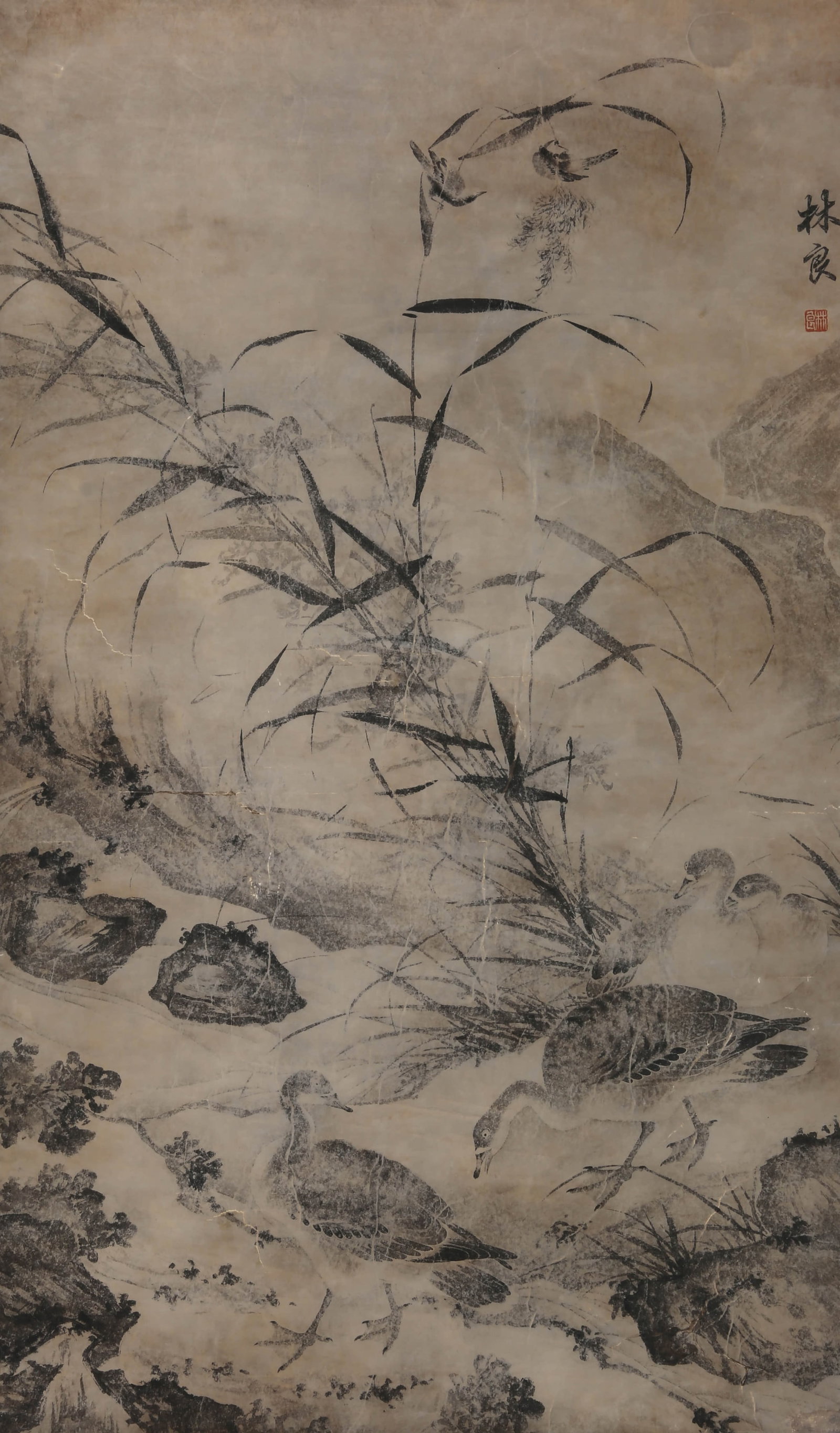 LIN LIANG (C.1428-1494), ATTRIBUTED TO, FLOWER AND BIRD (1 of 9)