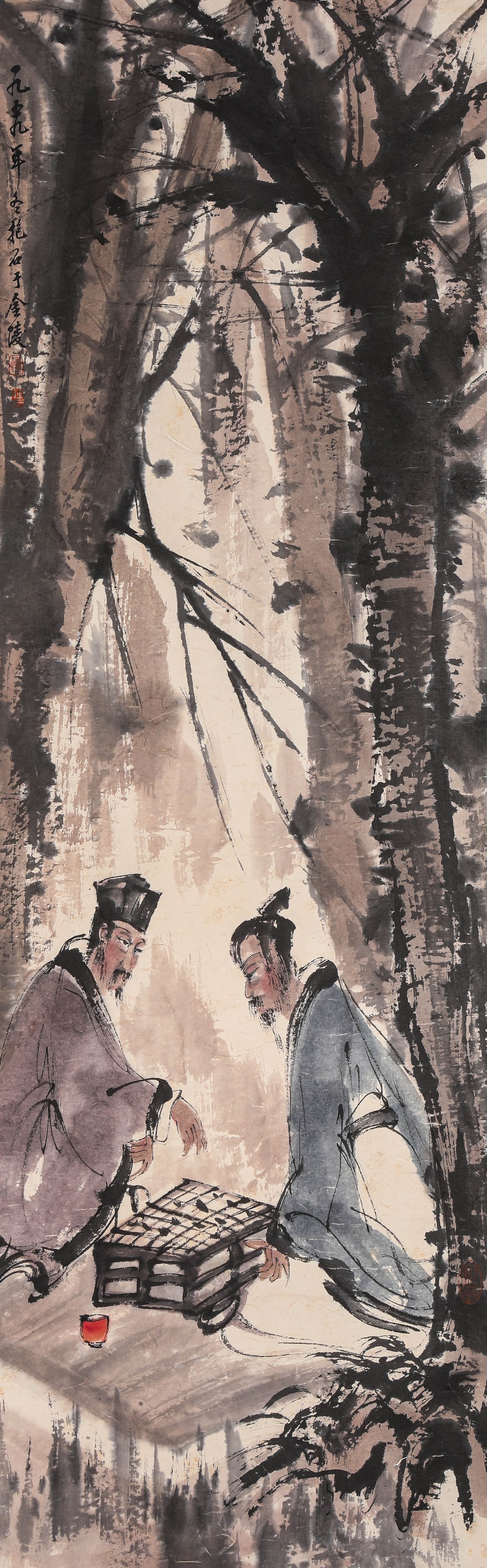 FU BAOSHI (1904-1965), ATTRIBUTED TO, GAME OF GO (1 of 5)