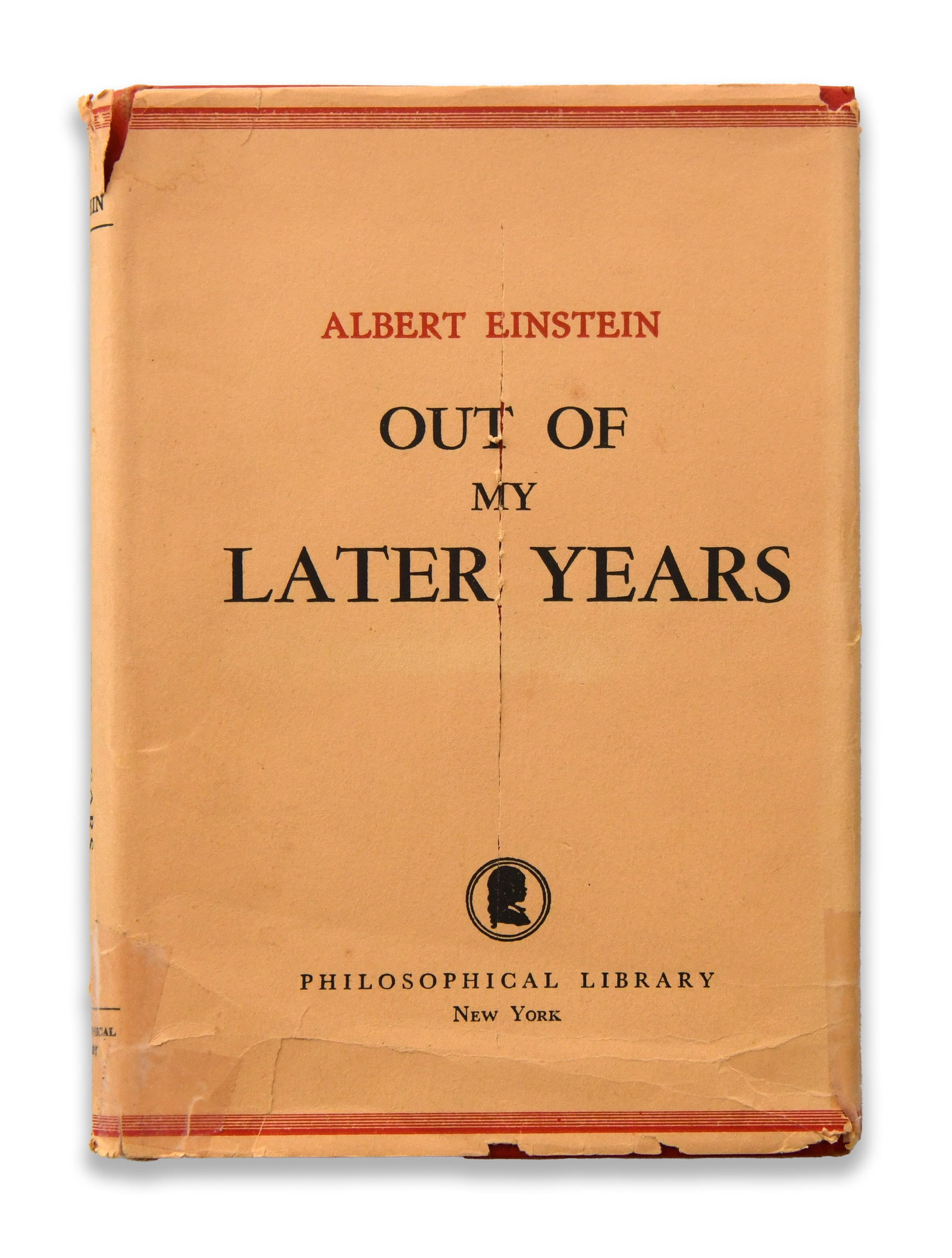 ALBERT EINSTEIN SIGNED OUT OF MY LATER YEARS BOOK: ALBERT EINSTEIN SIGNED OUT OF MY LATER YEARS BOOK Provenance and Authenticity: Albert Einstein signed Out of My Later Years book is presented as a signed book or publication supported by the available