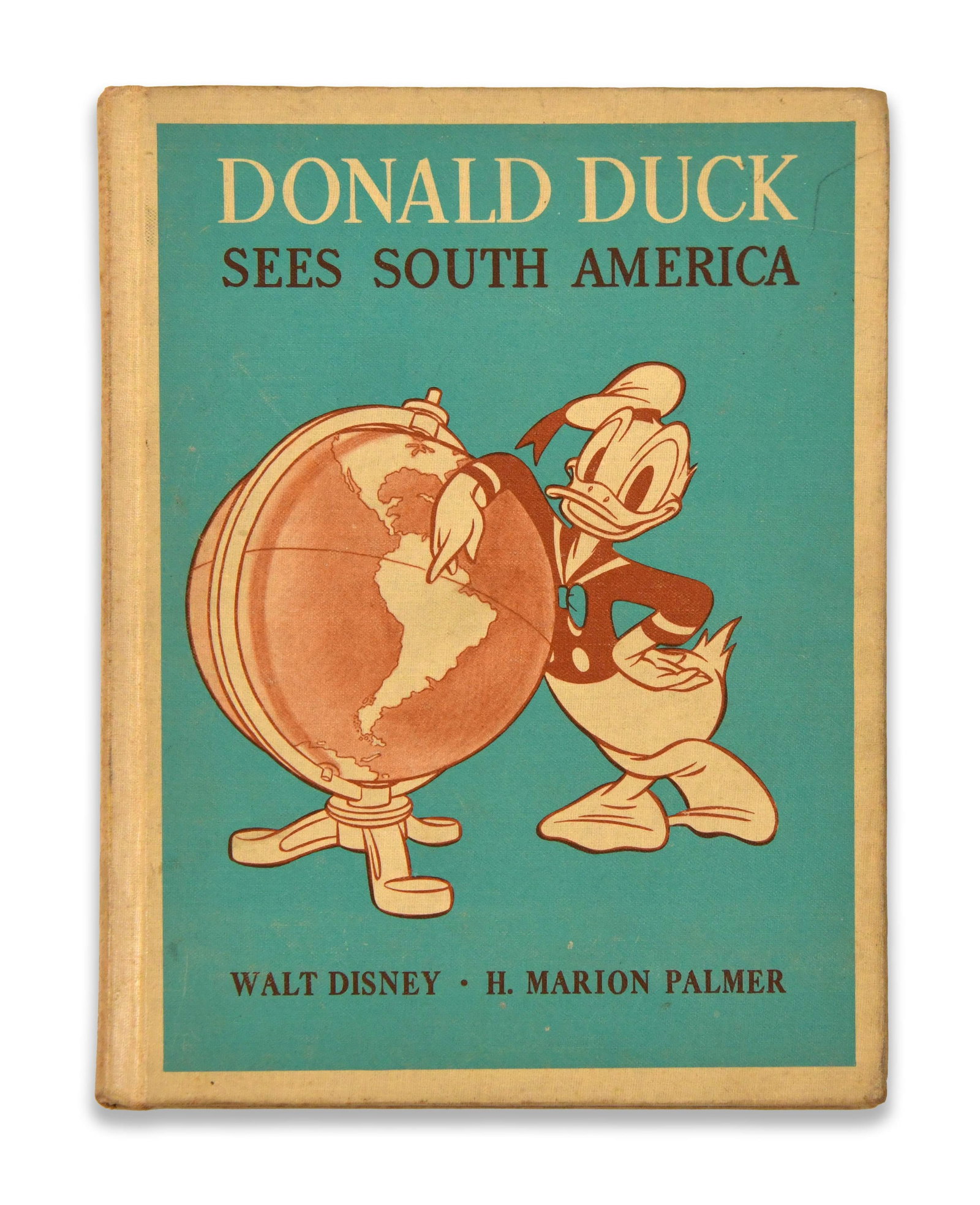 WALT DISNEY - SIGNED DONALD DUCK SEES SOUTH AMERICA (D.C. HEATH & COMPANY) (1 of 4)