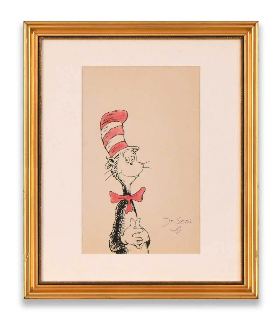 DR. SEUSS (1904-1991), ORIGINAL INK AND WATERCOLOR DRAWING ON PAPER (1 of 1)