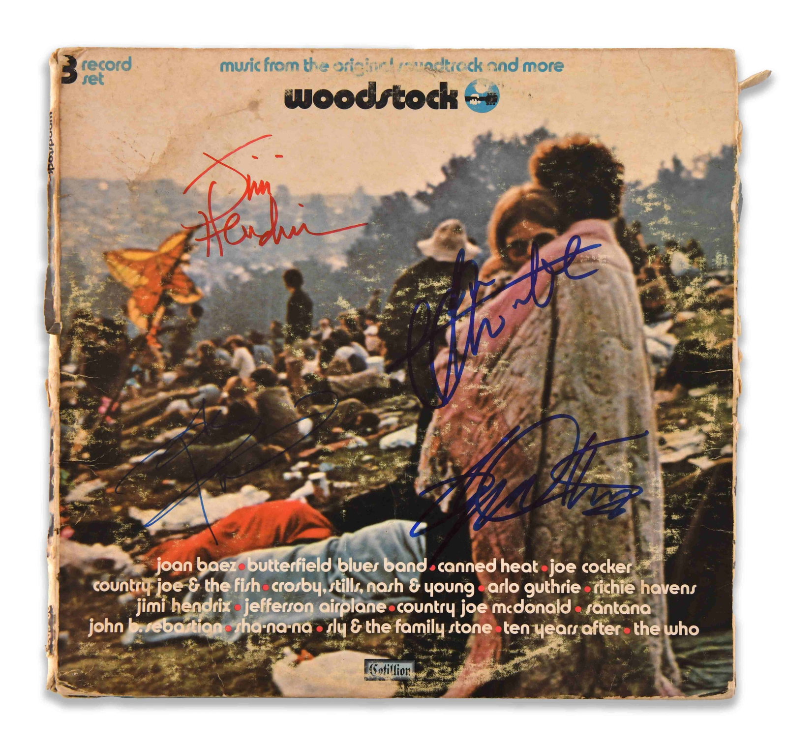 WOODSTOCK – SIGNED WOODSTOCK: MUSIC FROM THE ORIGINAL SOUNDTRACK AND MORE (COTILLION RECORDS, SD (1 of 9)