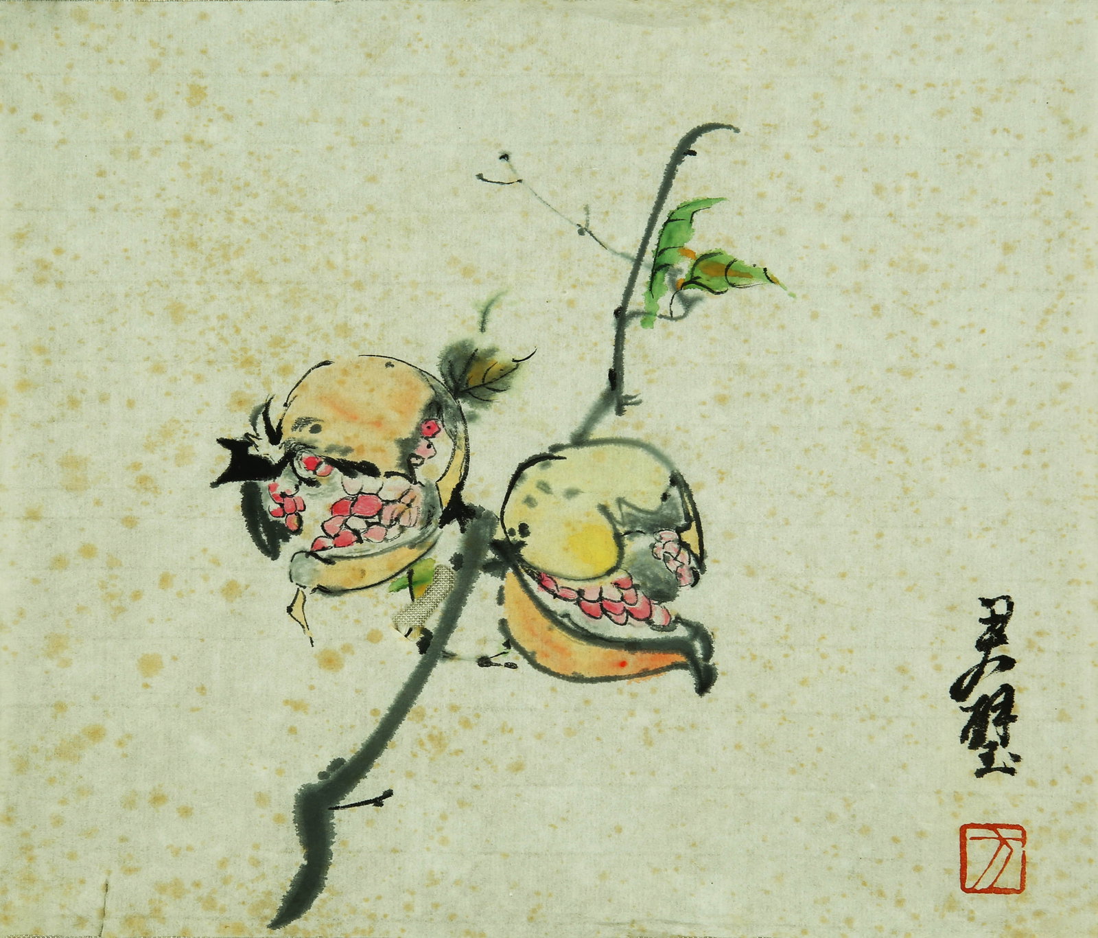 FANG JUNBI (1898-1986), ATTRIBUTED TO, POMEGRANATE (1 of 4)