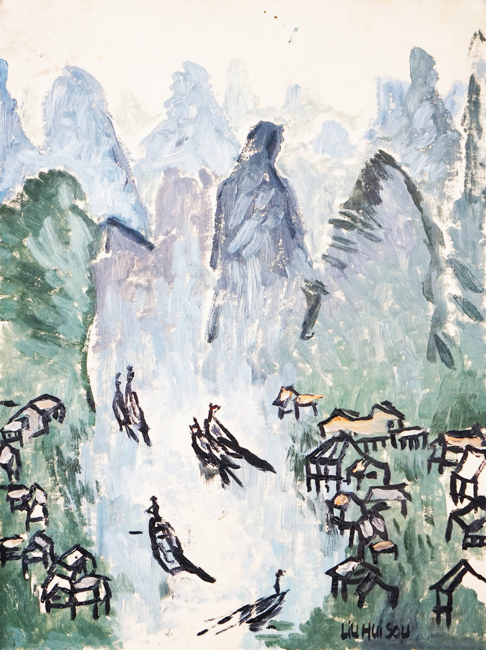 LIU HAISU (1896-1994), ATTRIBUTED TO, LANDSCAPE