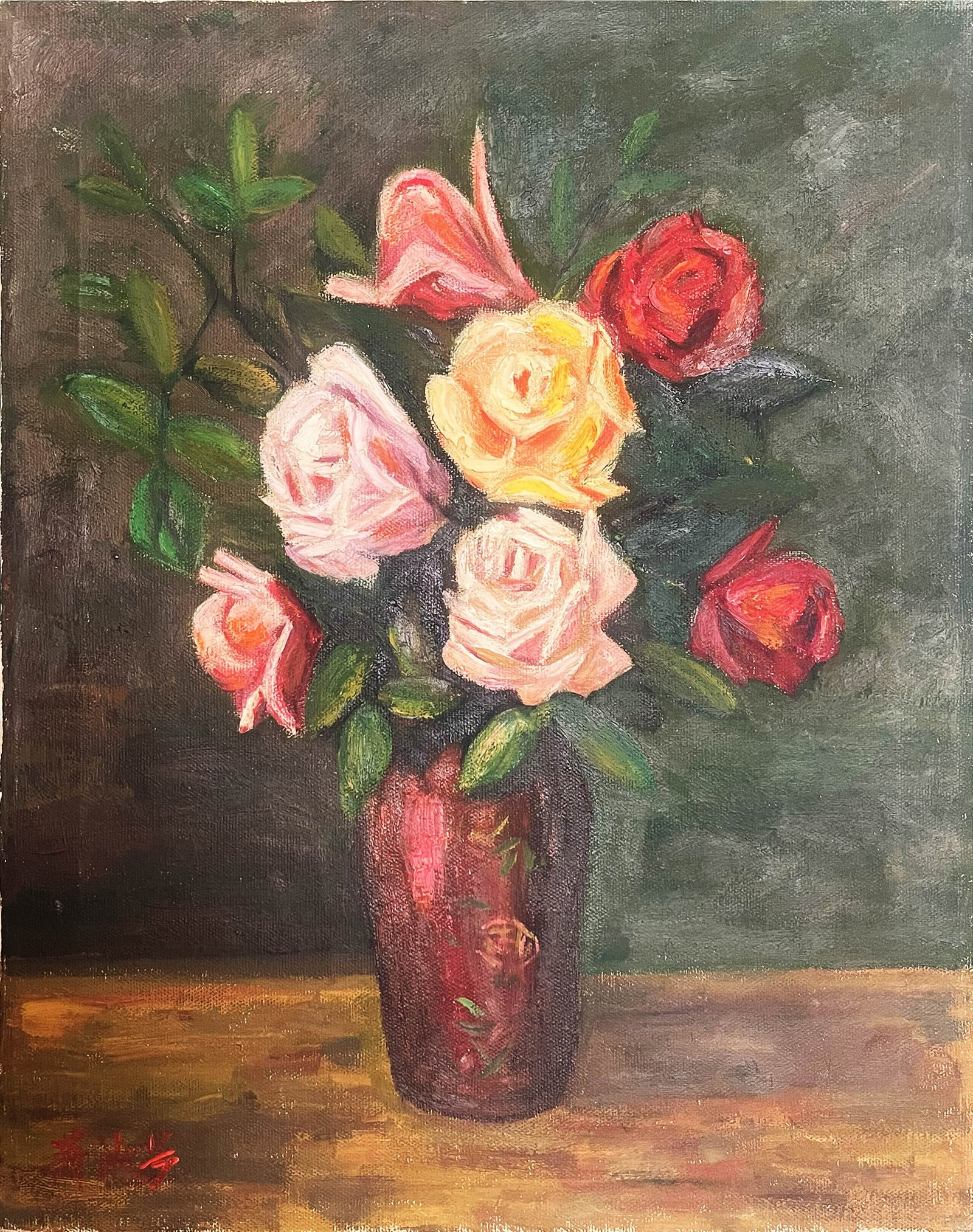 XIAO SHUFANG (1911-2005), ATTRIBUTED TO, FLOWERS (1 of 5)