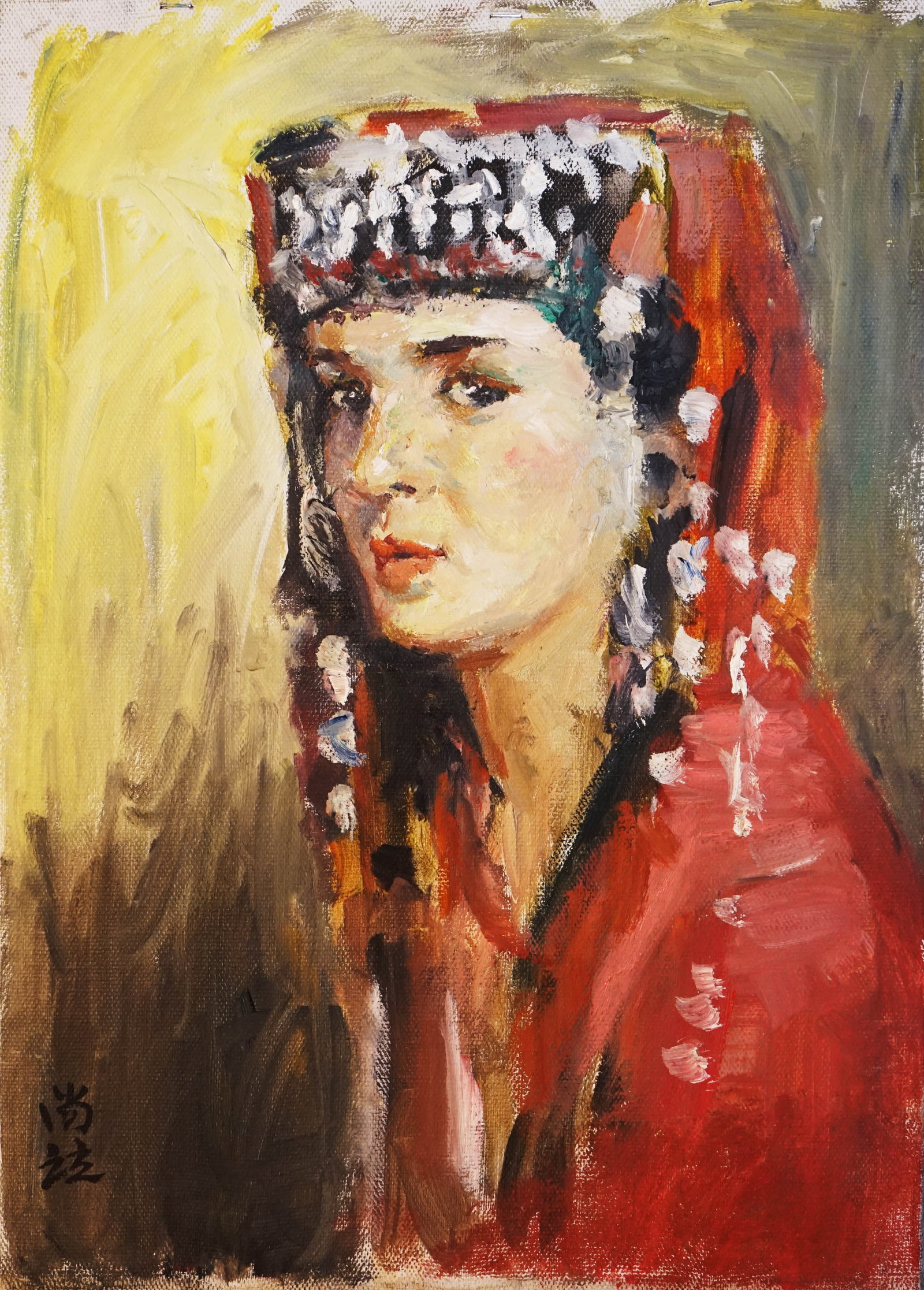 JIN SHANGYI (B. 1934), ATTRIBUTED TO, PORTRAIT (1 of 6)