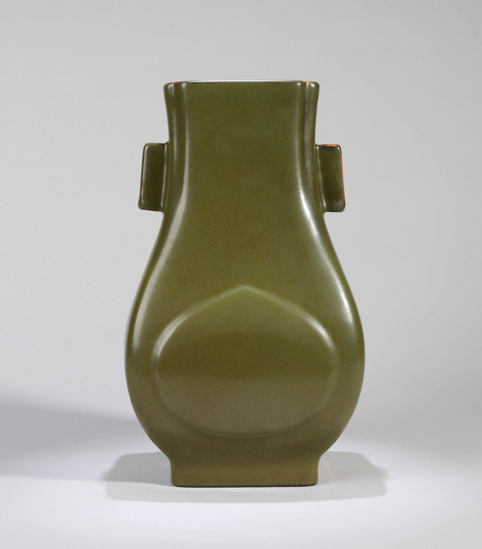 A TEA-DUST GLAZED 'PLAIN' VASE