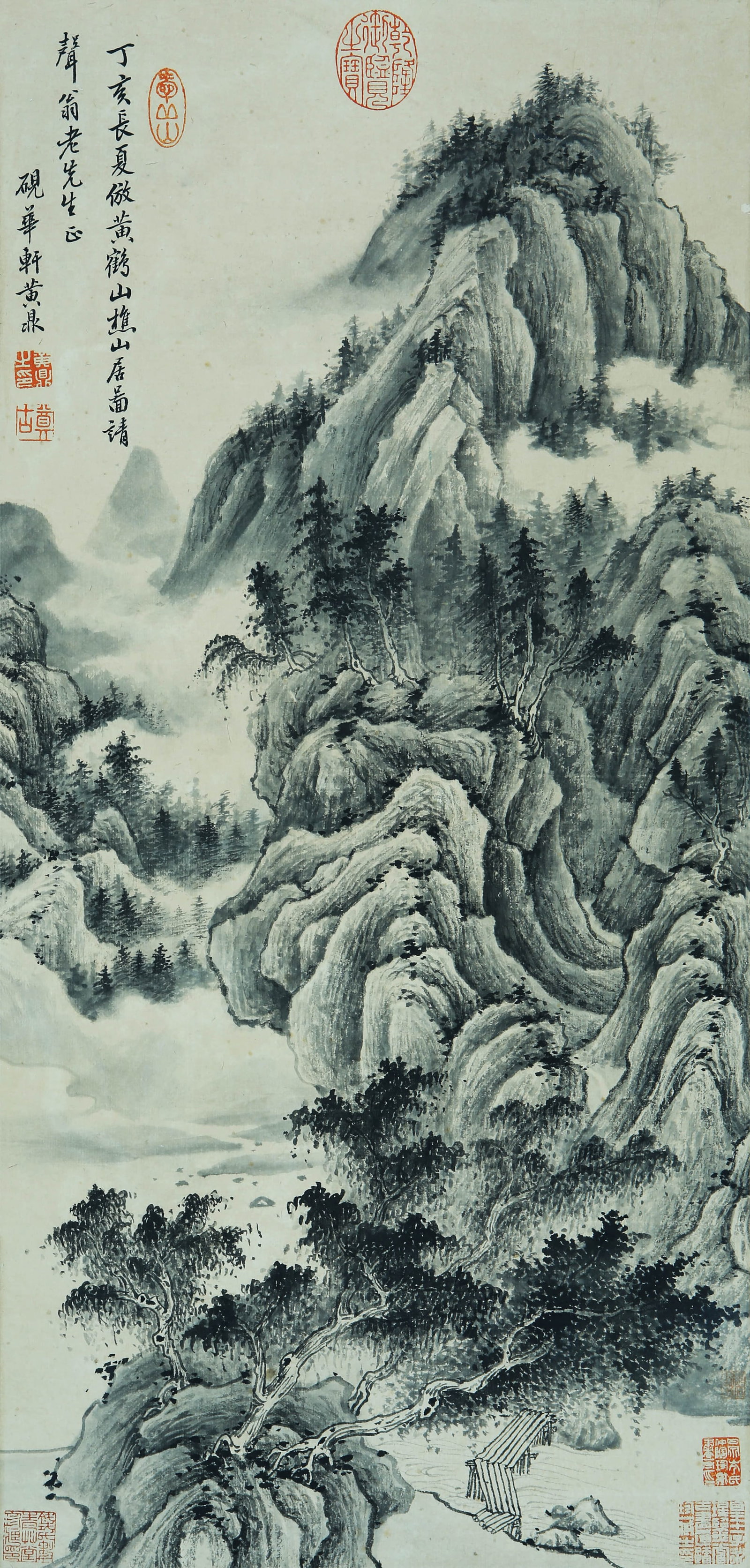 HUANG DING (1660-1730), ATTRIBUTED TO, LANDSCAPE