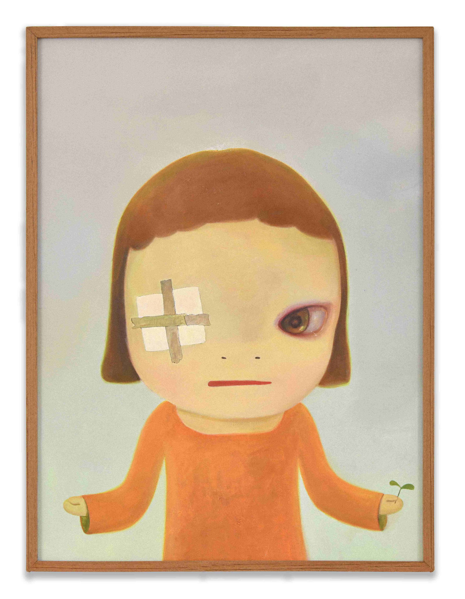 YOSHITOMO NARA (1959-), ATTRIBUTED TO, ACRYLIC ON CANVAS: YOSHITOMO NARA (1959-), ATTRIBUTED TO, ACRYLIC ON CANVAS Dimensions: Image size: 91 x 65 cm. All measured values are approximate. Outer frame size: 93.8 x 68 cm. All measured values are approximate. S