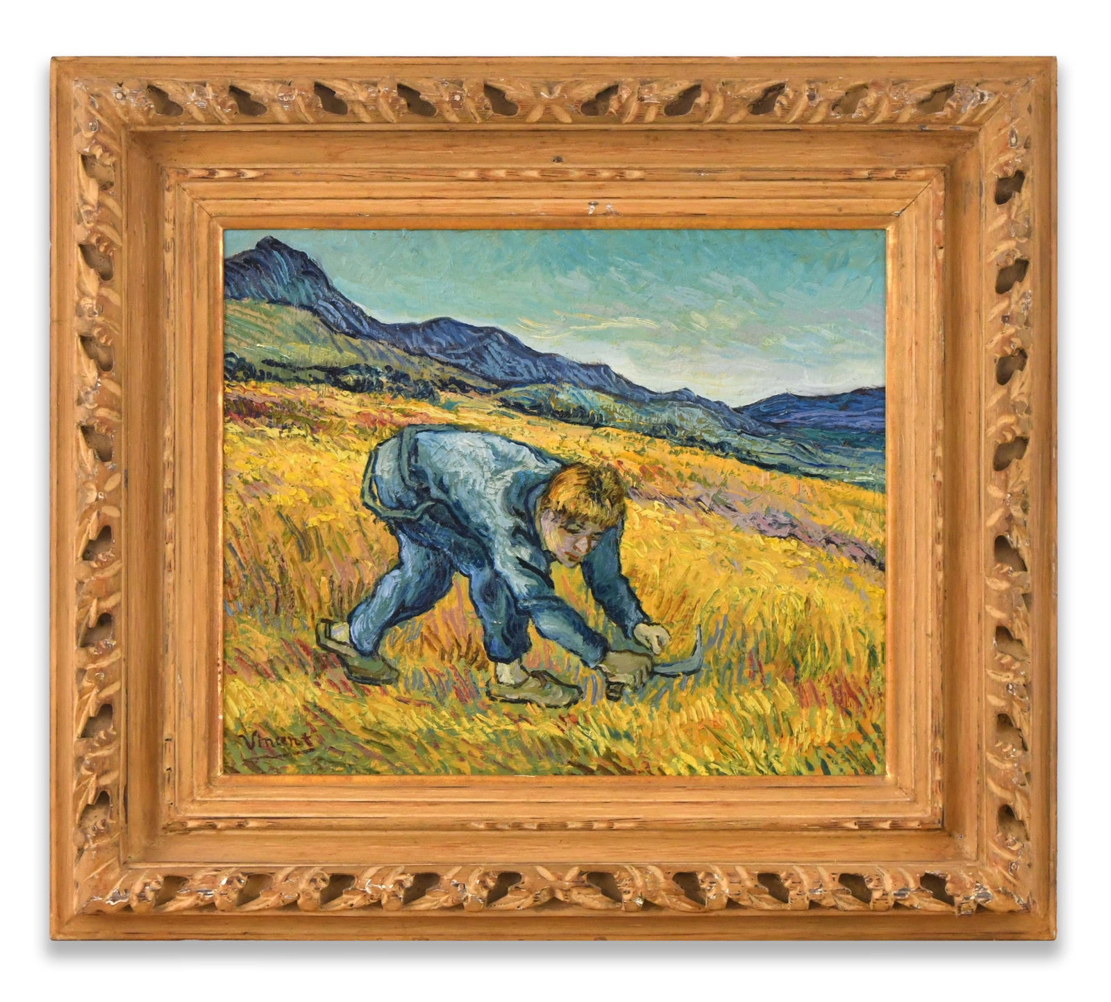VINCENT VAN GOGH (1853-1890), ATTRIBUTED TO, OIL ON CANVAS: VINCENT VAN GOGH (1853-1890), ATTRIBUTED TO, OIL ON CANVAS Dimensions: Image size: 38 x 45.4 cm. All measured values are approximate. Signature: Vincent van Gogh Description: The compo