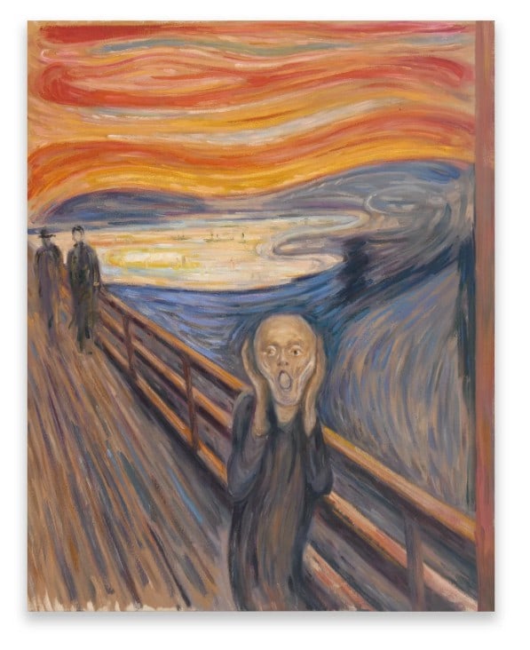 EDVARD MUNCH (1863-1944), ATTRIBUTED TO, OIL ON CANVAS: EDVARD MUNCH (1863-1944), ATTRIBUTED TO, OIL ON CANVAS Dimensions: Image size: 92 x 72.8 cm. All measured values are approximate. Signature: Edvard Munch Description: The composition d