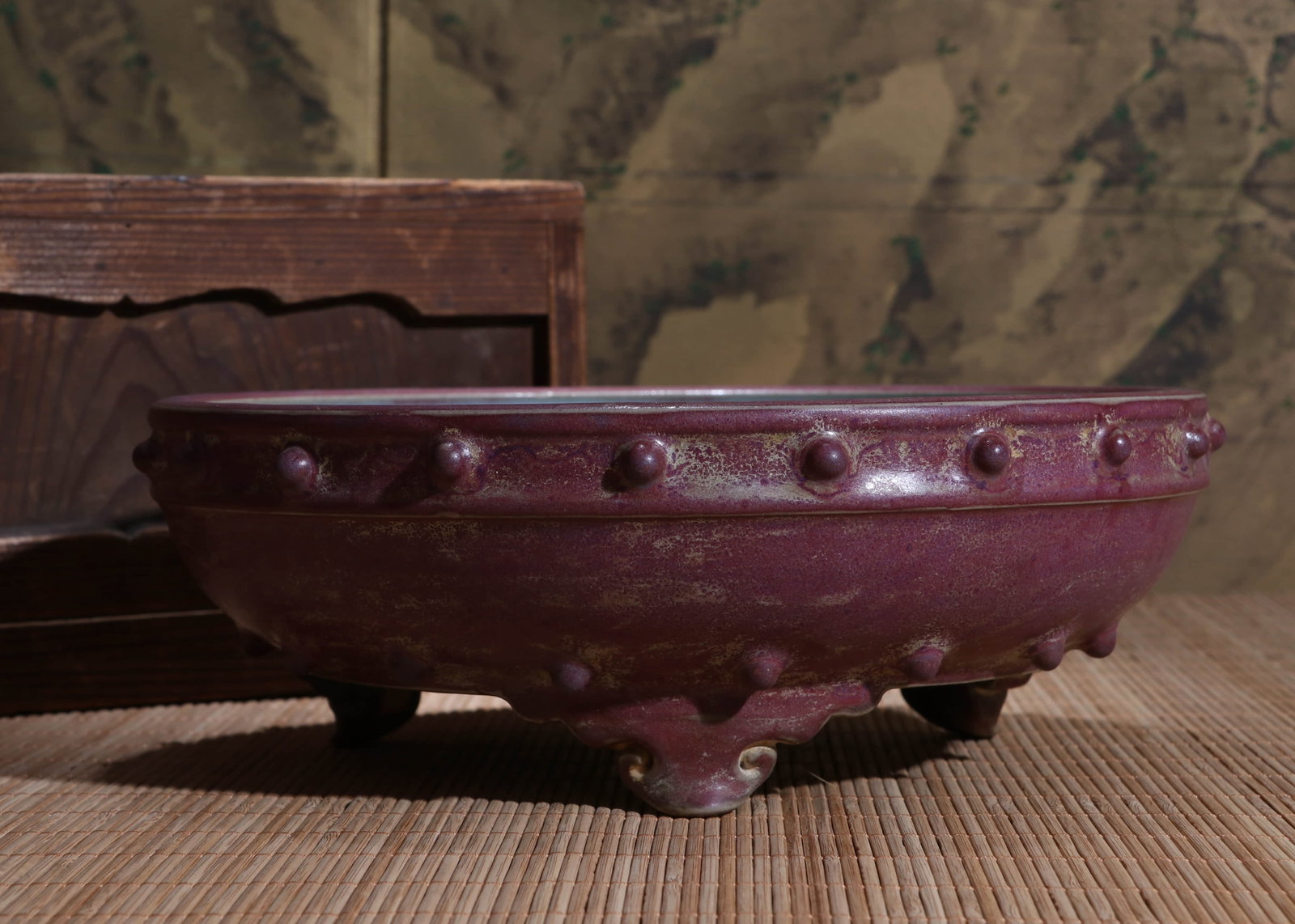 A JUN WARE 'STUD' BRUSH WASHER - 3