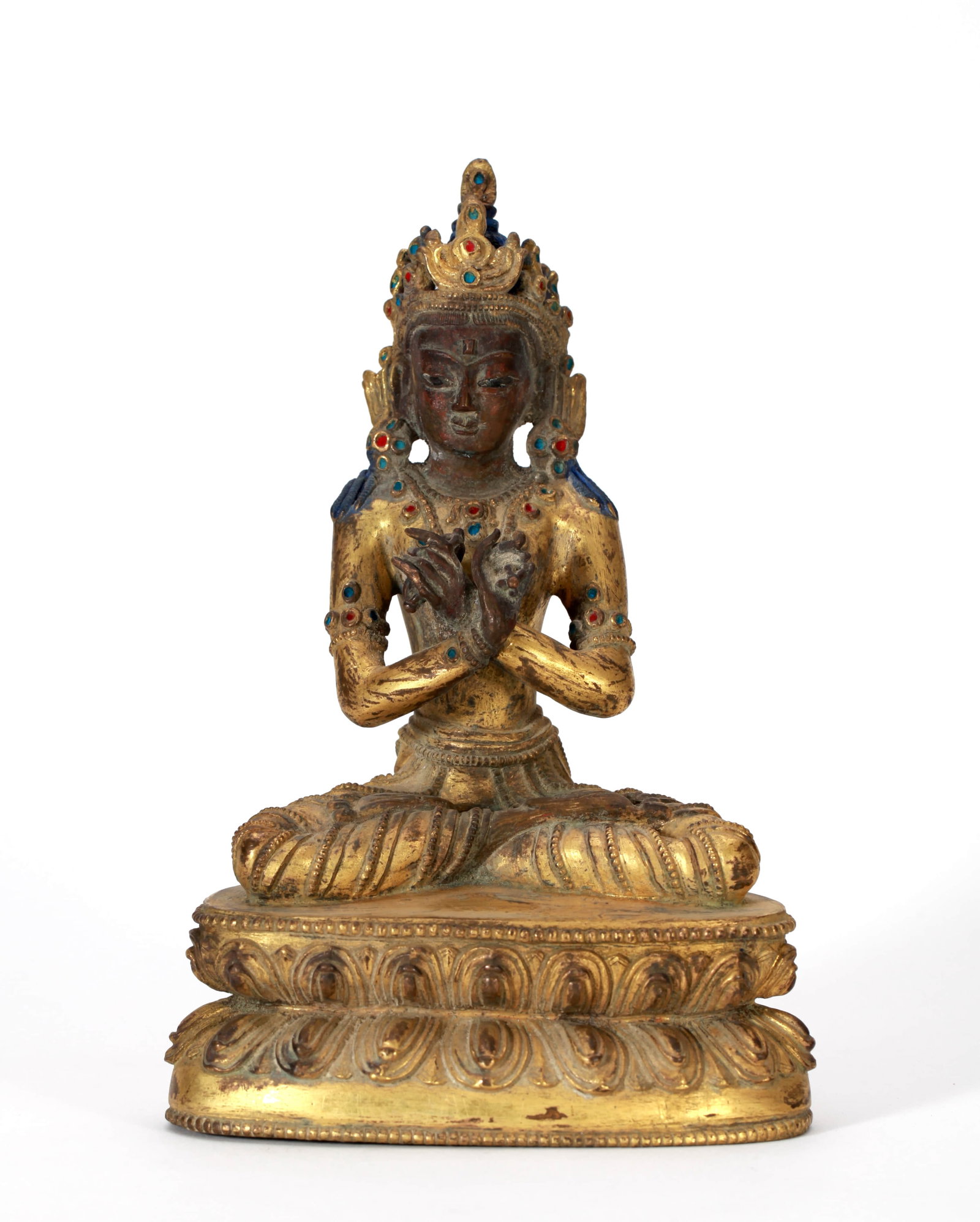 A GILT-BRONZE FIGURE OF VAJRASATTVA (1 of 8)