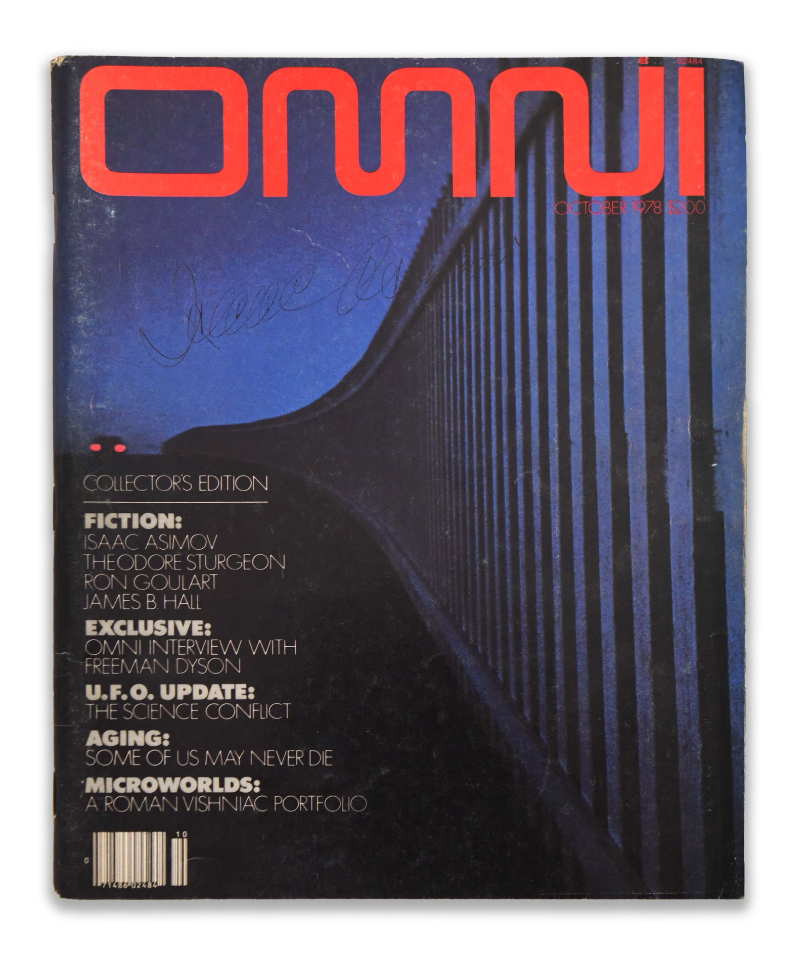 ISAAC ASIMOV - SIGNED OMNI MAGAZINE COLLECTOR'S EDITION (1 of 2)