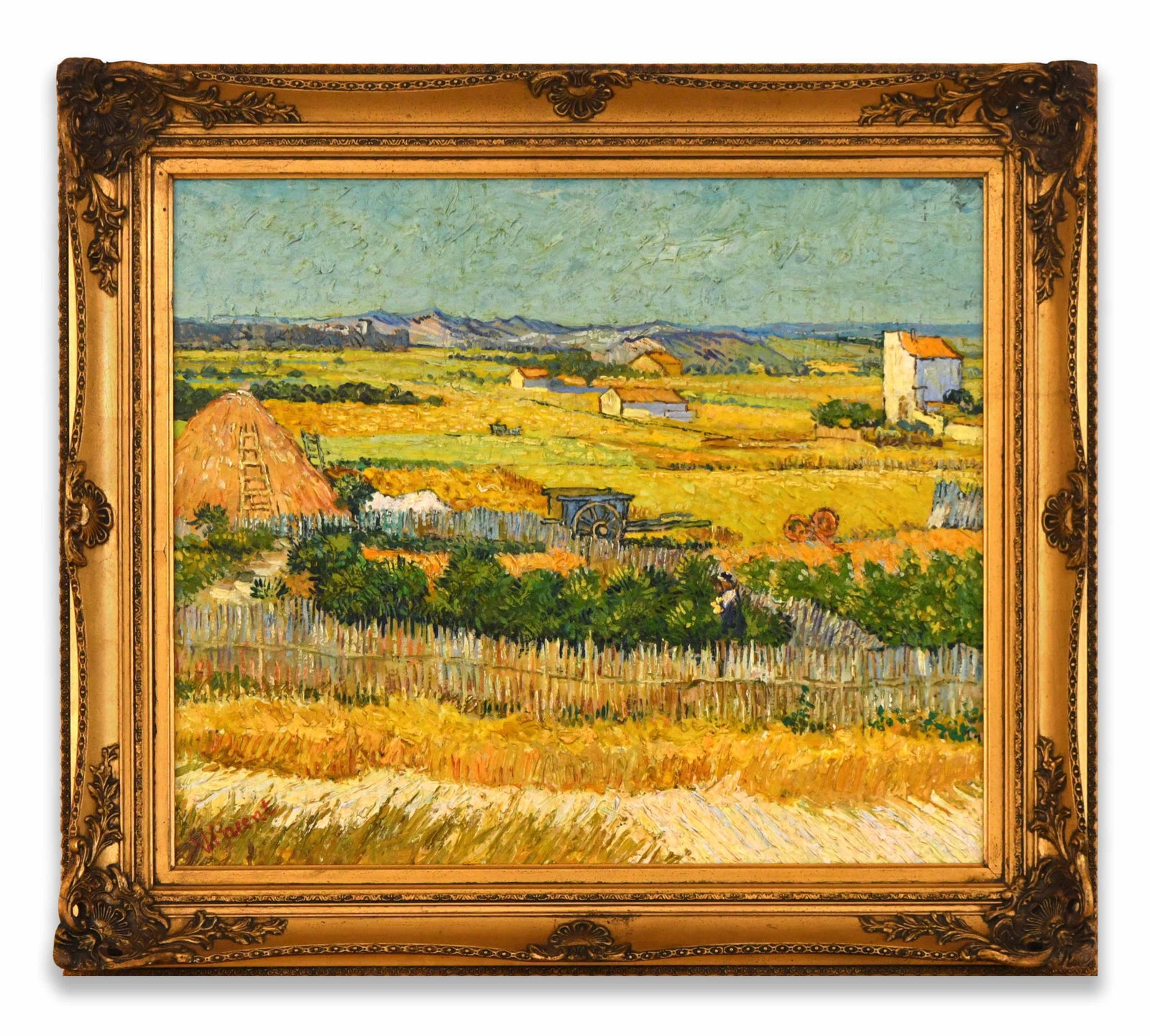 VINCENT VAN GOGH (1853-1890), ATTRIBUTED TO, OIL ON CANVAS: VINCENT VAN GOGH (1853-1890), ATTRIBUTED TO, OIL ON CANVAS Dimensions: Image size: 45.5 × 53 cm. All measured values are approximate.Outer frame size: 59.1 x 66.7 cm. All measured values are approxim