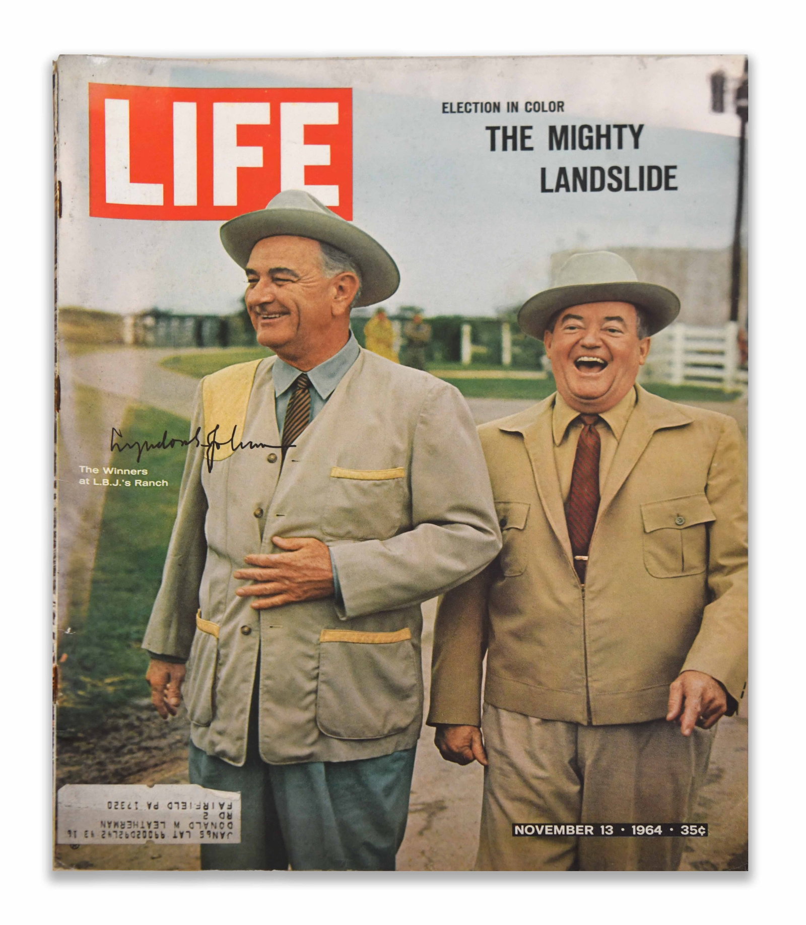 DWIGHT D. EISENHOWER - SIGNED LIFE MAGAZINE, NOVEMBER 13, 1956 ISSUE (1 of 2)