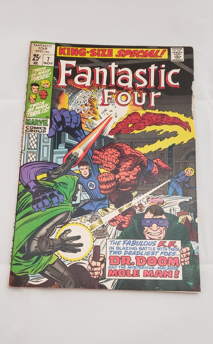 Fantastic Four #7 Dr Doom Mole Man Comic Book: Fantastic Four #7 Dr Doom Mole Man Comic Book. 25 cent Comic Book. Buyers Premium 20%. *In-House Shipping Availabl1