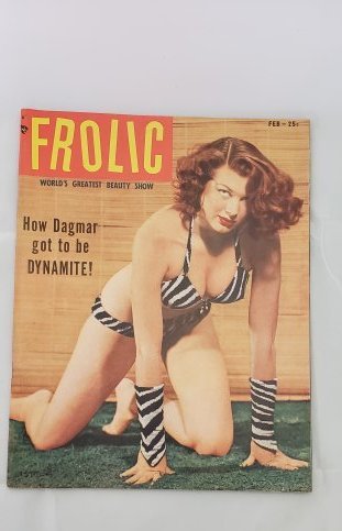 Frolic Magazine 1952 Pin Up Jane Easton Dagmar: Frolic Magazine 1952 Pin Up Jane Easton Dagmar. Great Mid- Century Pin Up Girls Images. Buyers Premium 20%. *In-House Shipping Available