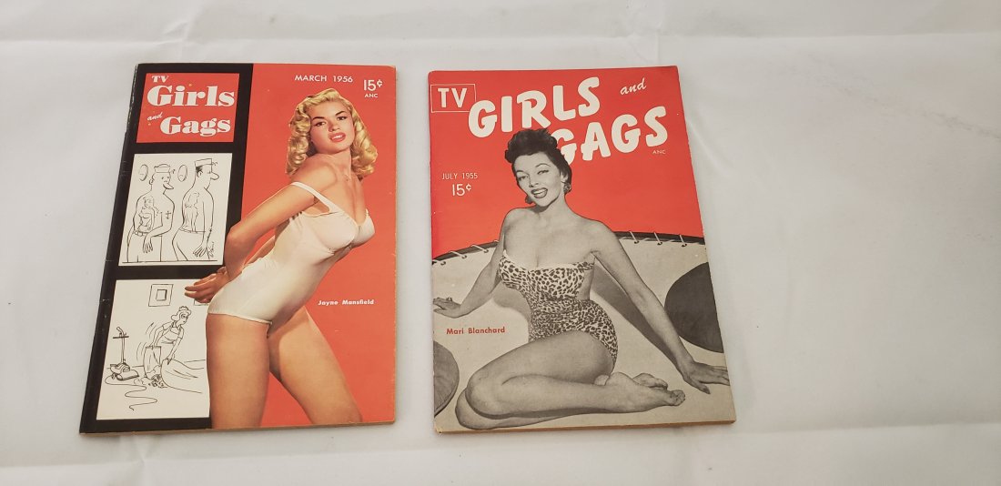 TV Girls & Gags 1950's Pin Up Jayne Mansfield: TV Girls & Gags 1950's Pin Up Jayne Mansfield Mari Blanchard, Bobbie White and Anita Ekberg are some of the great pin ups in these magazines. Great vintage Pin-Up Girls Buyers Premium 20%. *In-House S