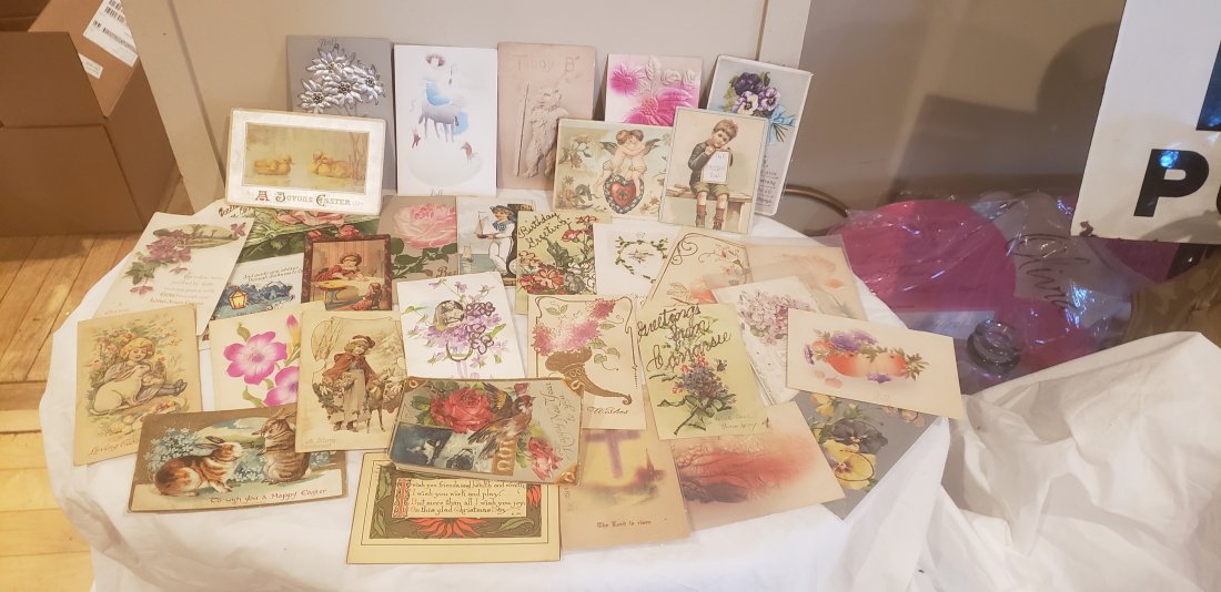 Antique Postcard lot Holiday Advertising ++ Ephemera: Antique Postcard lot Holiday Advertising ++ Ephemera. Buyers Premium is 20%. *In-House Shipping Available*. We will be adding lots to this sale daily!!