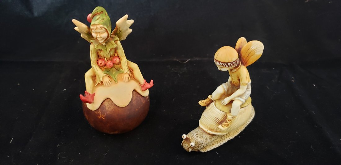 Adam Binder Designs Elf Jars: Adam Binder Designs Elf Jars. One is marked Adam Binder Designs and the other is marked S.A.I.B. England. Ask any questions you may have. Buyers Premium 20%. *In-House Shipping Available***