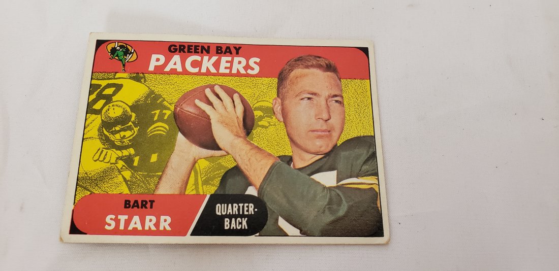 Topps #1 Bart Starr Green Bay Packers: Topps #1 Bart Starr Green Bay Packers. Buyers Premium 20% ***In-House Shipping Available