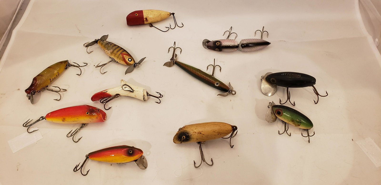 Fishing Lure Lot Wooden & Plastic Haddon Arbogast (1 of 9)