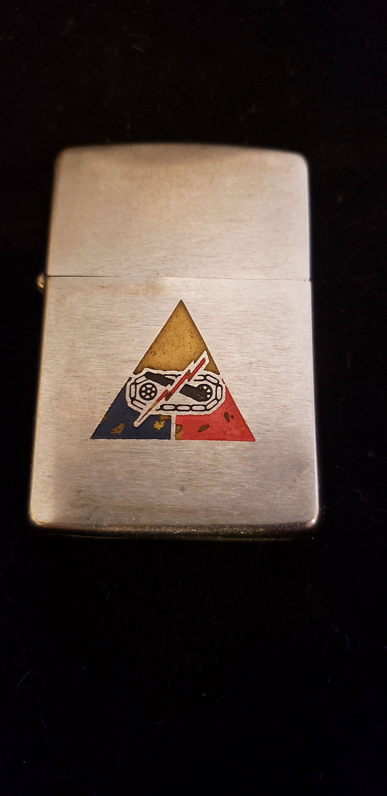 Vintage Zippo Lighter Fort Knox Armored Division?