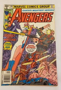 1980 Marvel Comics The Avengers #195 Ant-Man: 1980 Marvel Comics The Avengers #195 featuring Ant-Man, Yellowjacket & the Wasp Together for the First Time!! Buyers Premium 20% *In-House Shipping Available* After you pay your invoice for Hammer