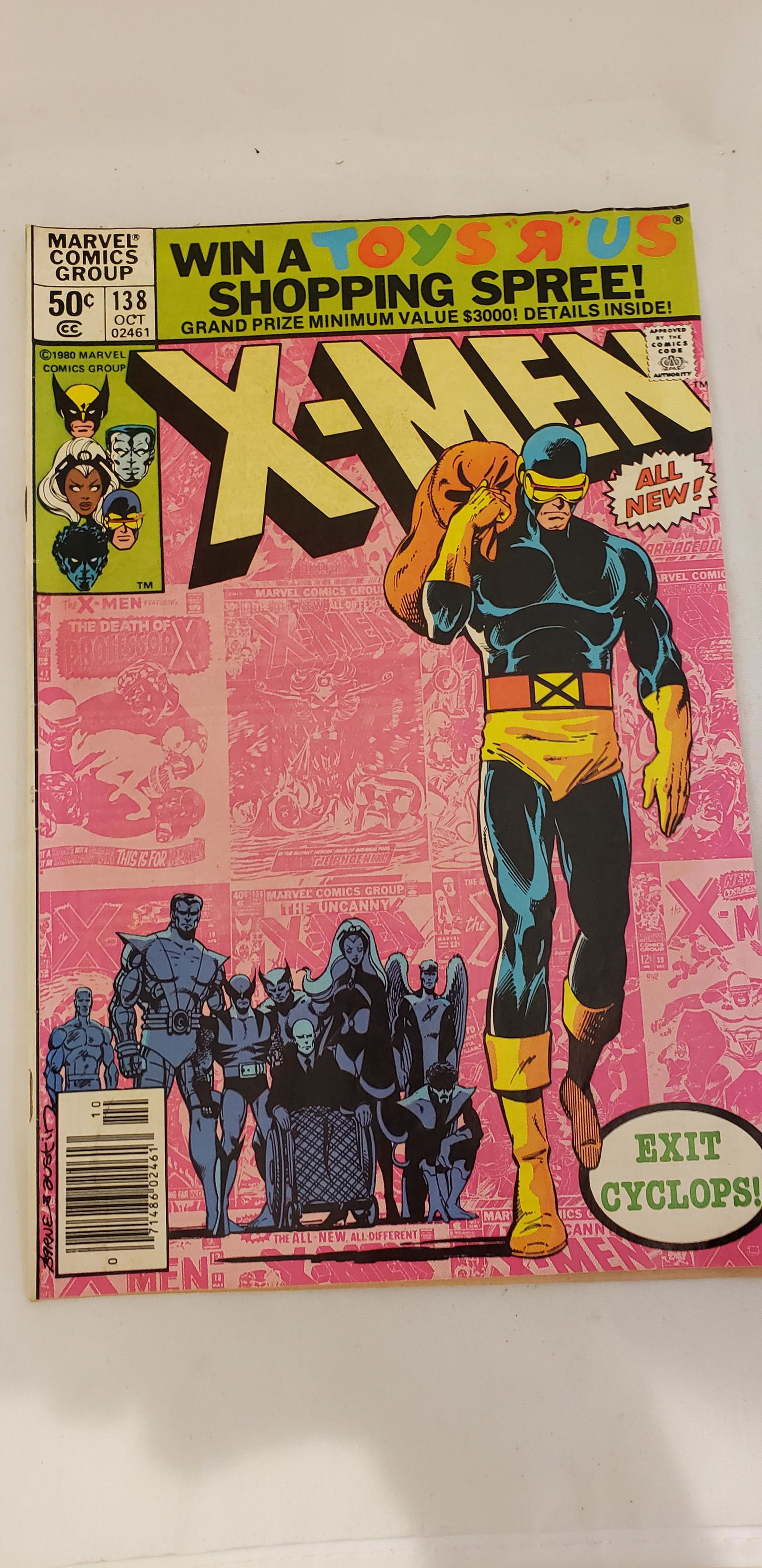 1980 Marvel X-Men Comic #138 Exit Cyclops (1 of 7)