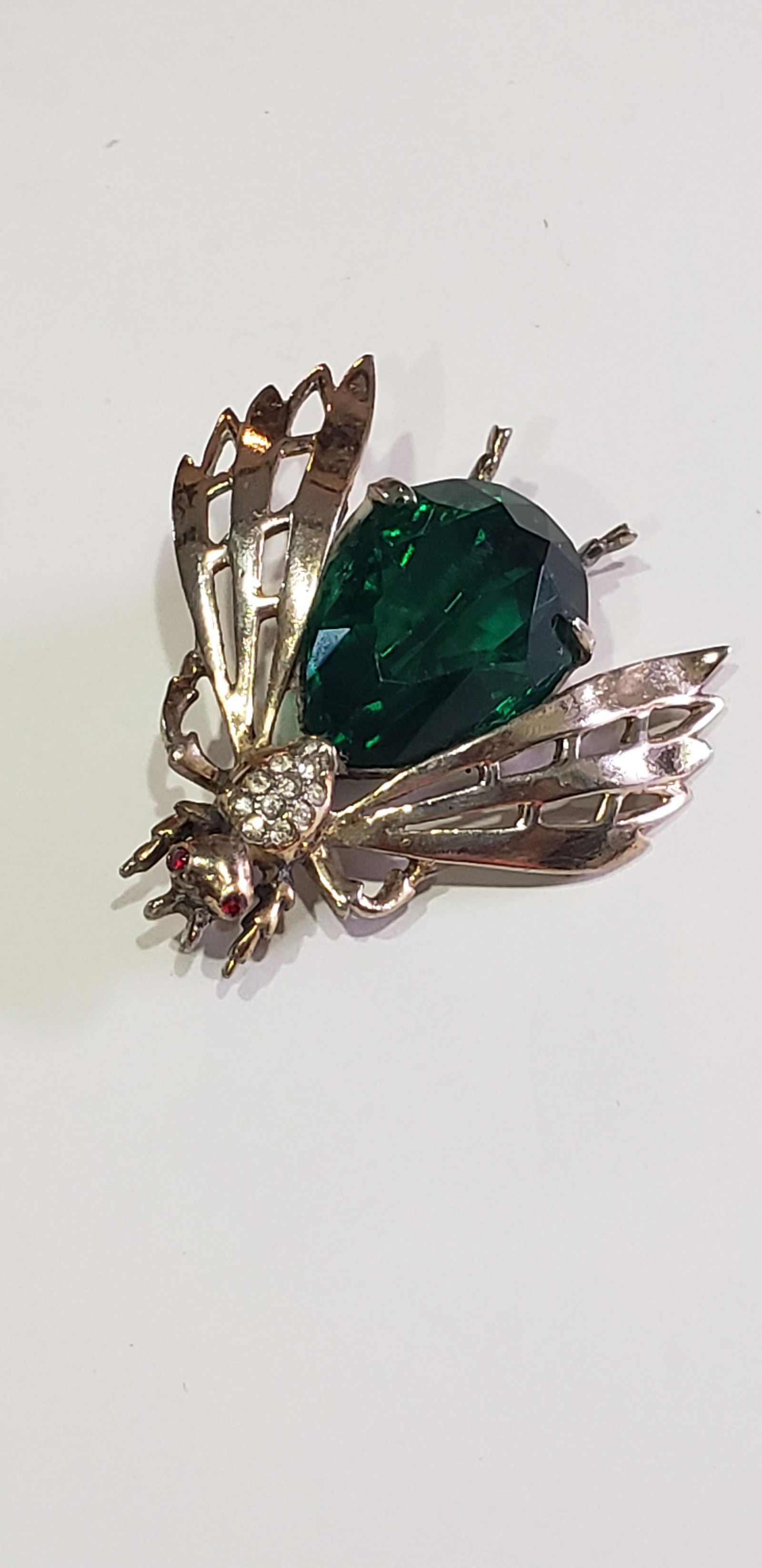 Reja Sterling Silver Insect Brooch Jelly Belly (1 of 6)