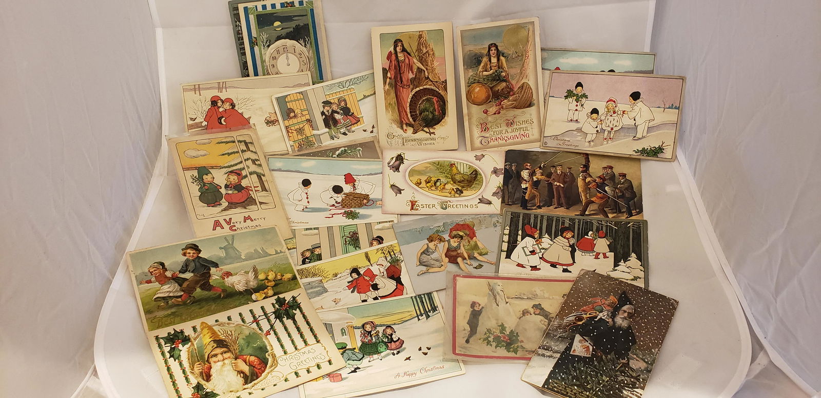 Vintage Post Card Lot Christmas Easter Thanksgiving (1 of 4)